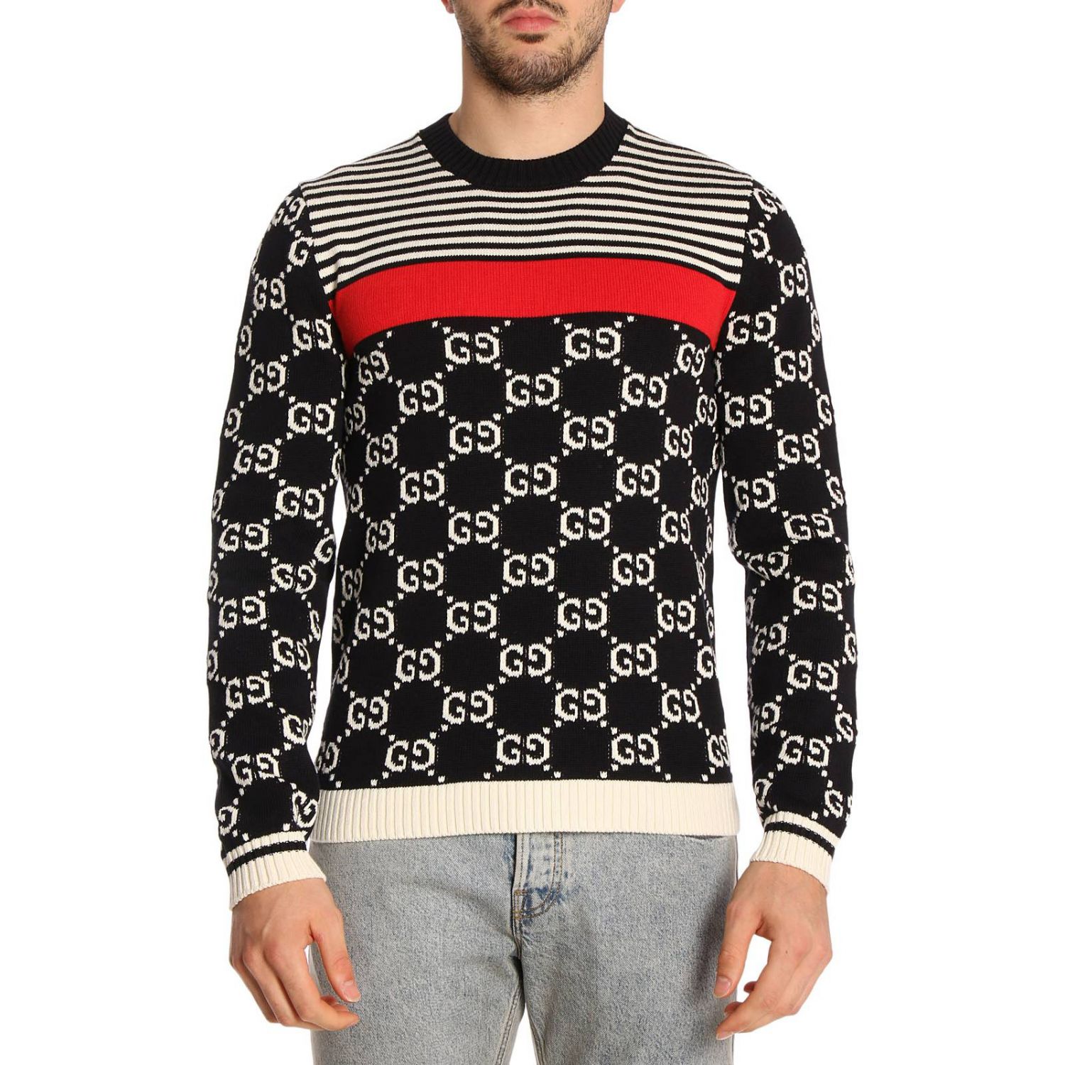 Sweater Gucci Men | Sweater Men Gucci 496458 X9I07 Giglio EN
