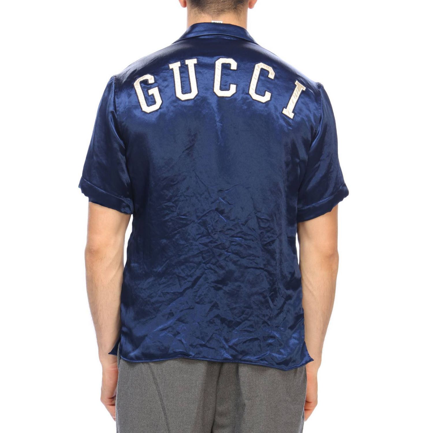 GUCCI Shirt men Shirt Gucci Men Blue Shirt Gucci 534177 Z723D