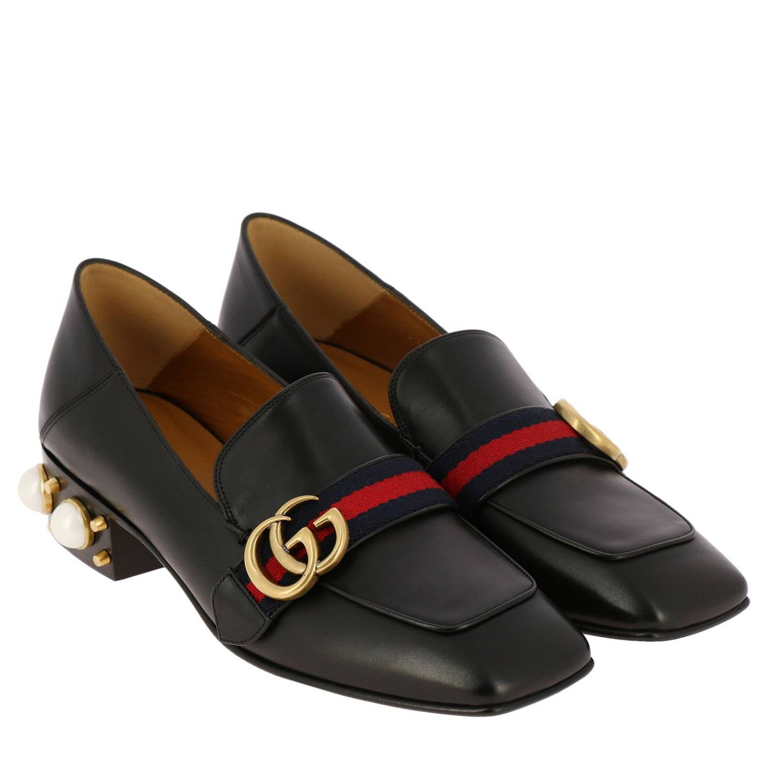 GUCCI: Shoes women | Loafers Gucci Women Black | Loafers Gucci 423559 ...