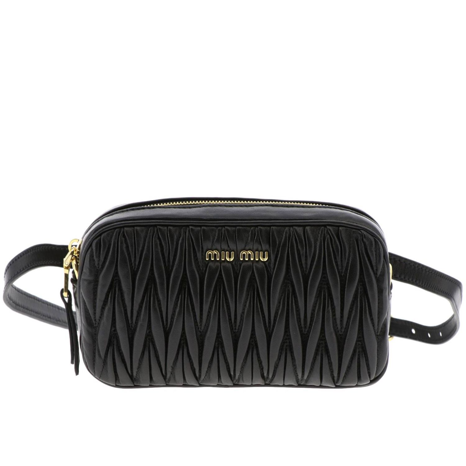 MIU MIU: Shoulder bag women - Black | Belt Bag Miu Miu 5BL005 COO N88 ...