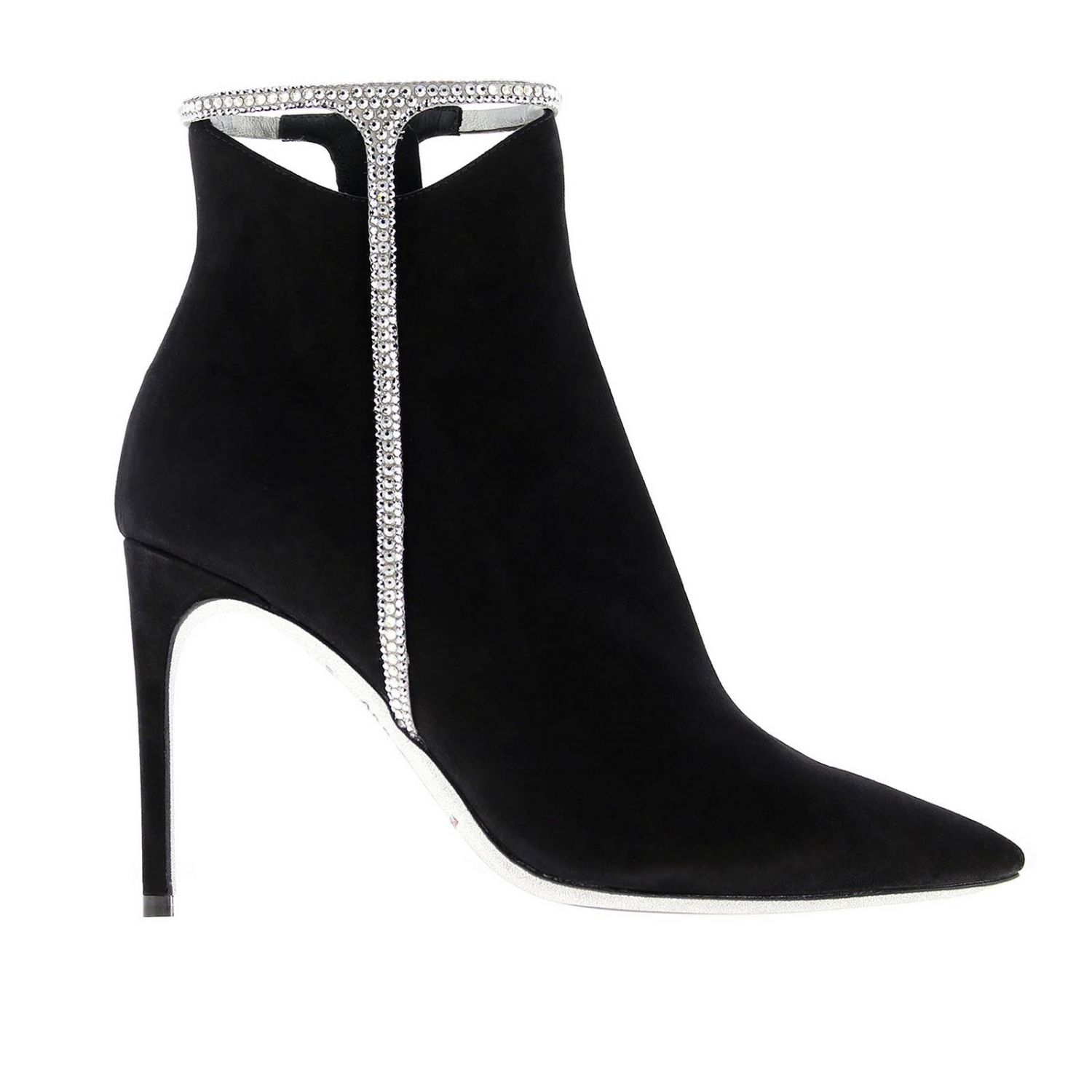 Rene Caovilla Outlet: Shoes women - Black | Heeled Booties Rene ...