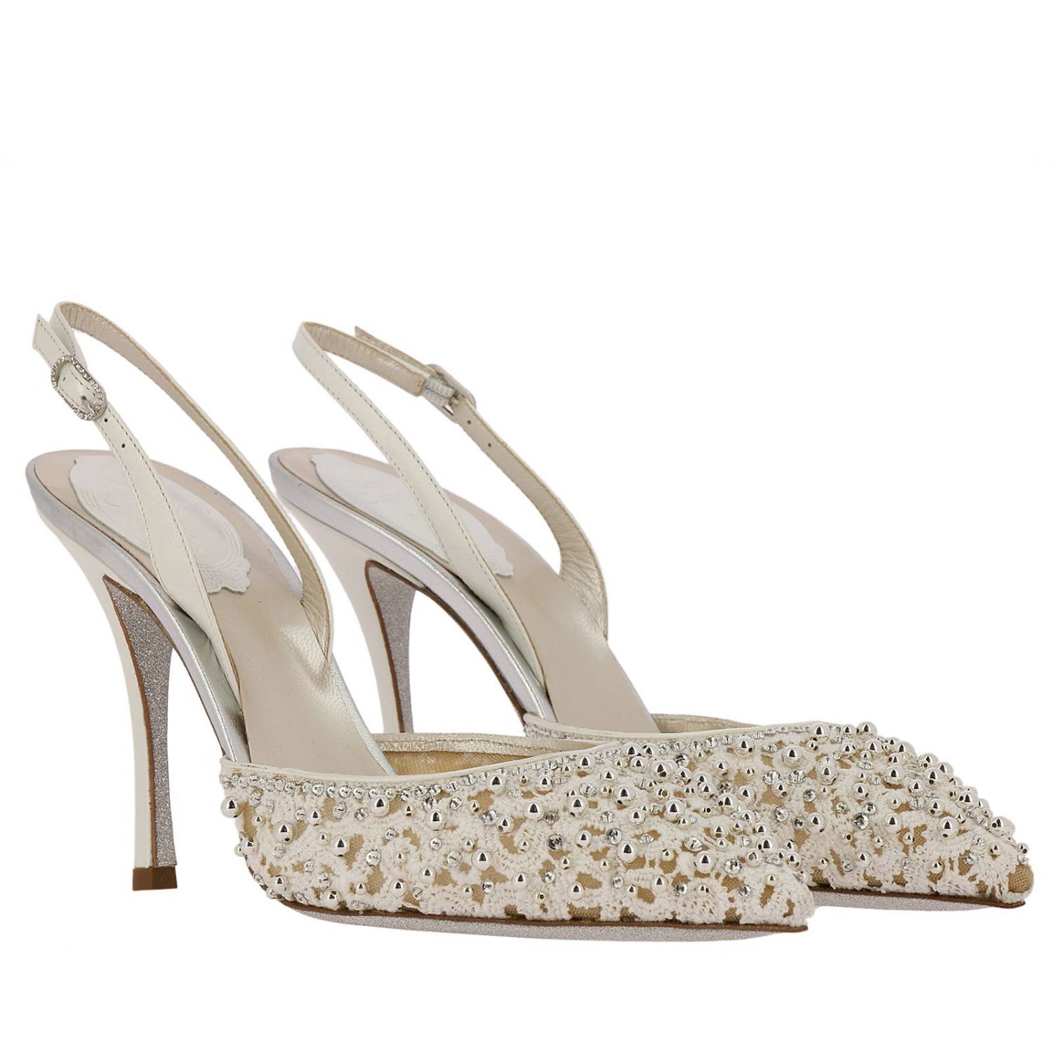 Rene Caovilla Outlet: Shoes women | Pumps Rene Caovilla Women White ...