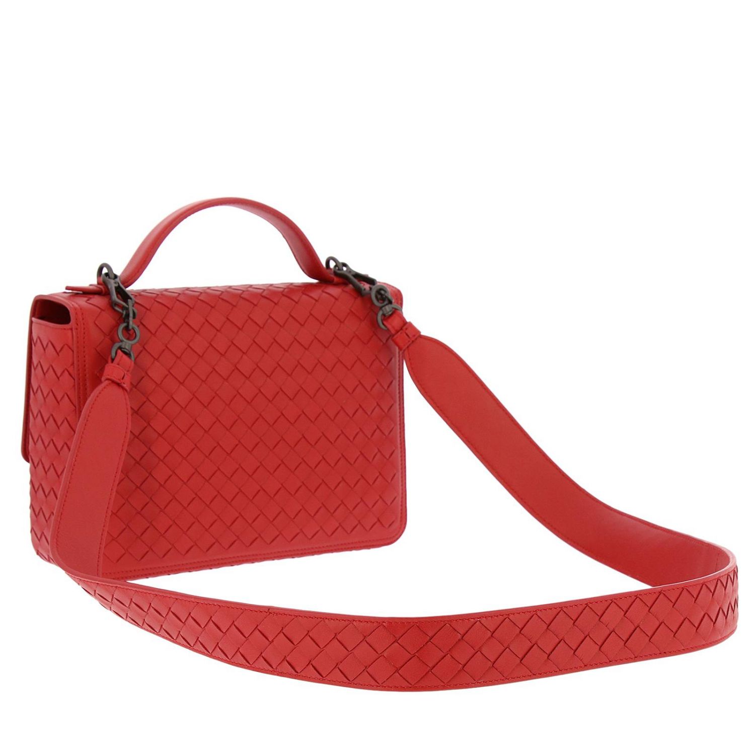 red shoulder bag women's