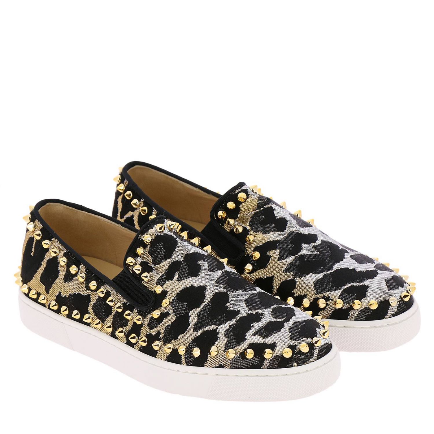 cheetah louboutin sneakers