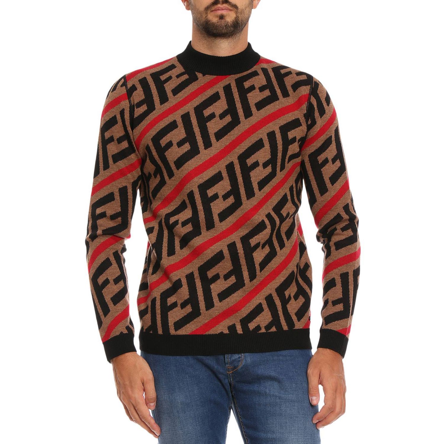 fendi logo sweater mens
