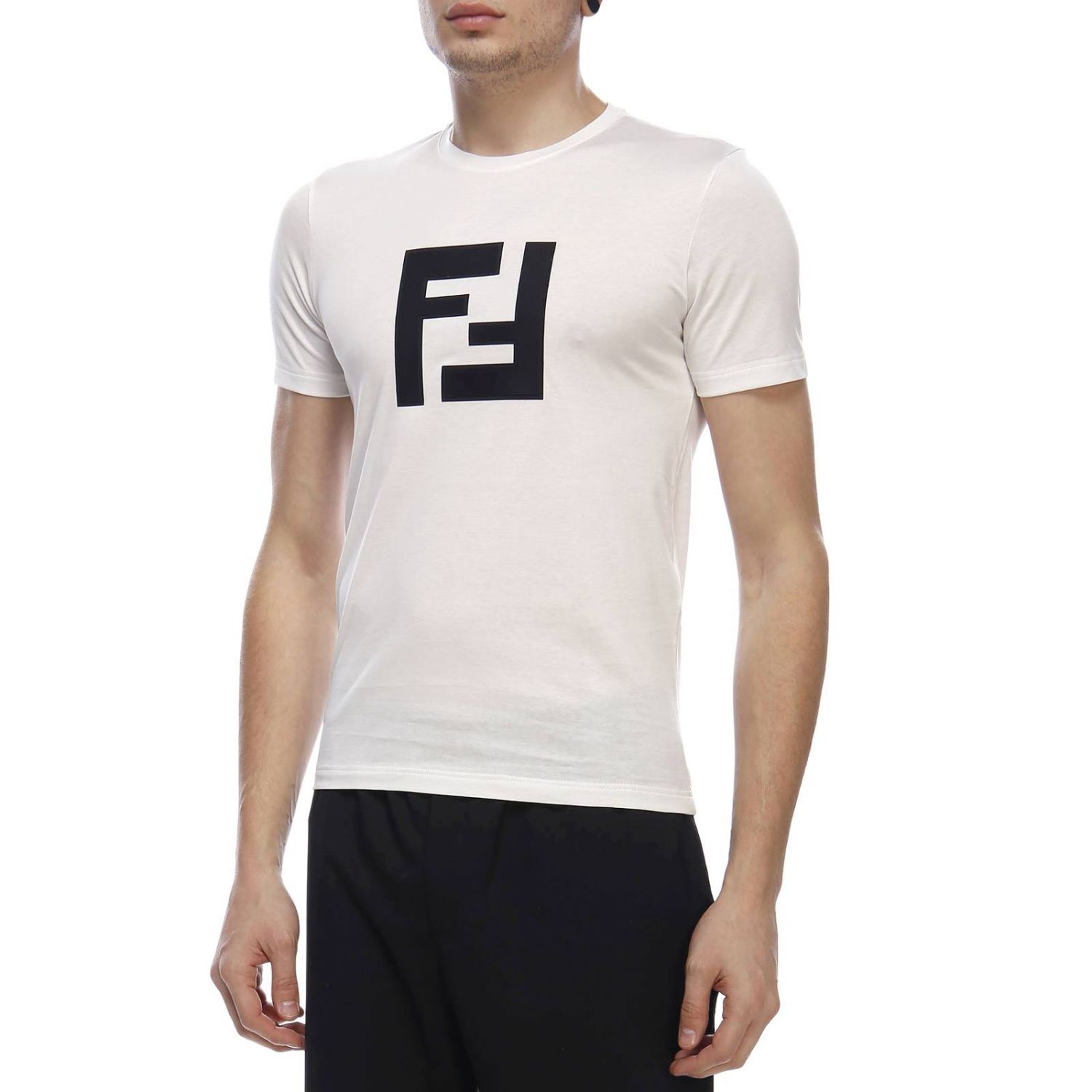 FENDI: T-shirt men - White | T-Shirt Fendi FAF532 A54P GIGLIO.COM