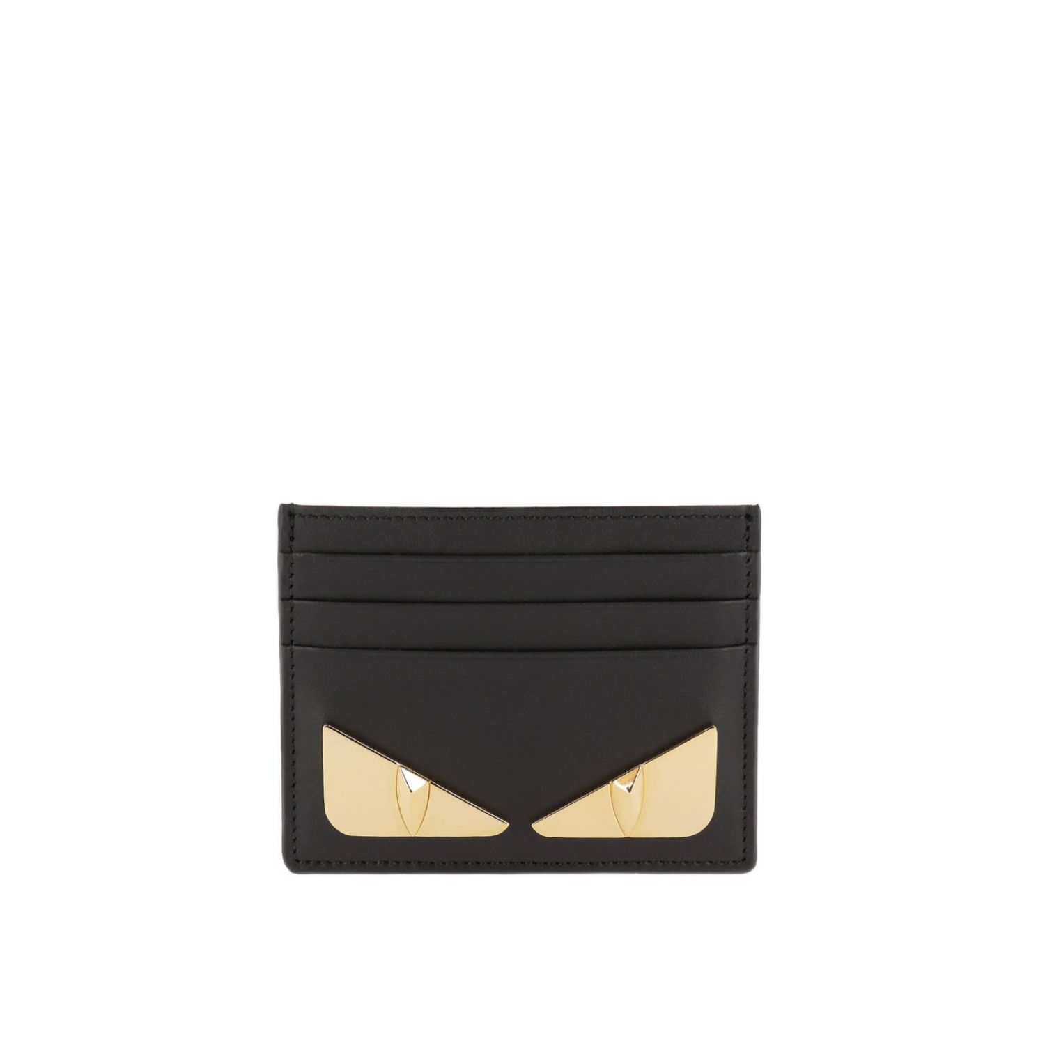 FENDI: Monster Eyes credit card holder in smooth leather with Bugs ...