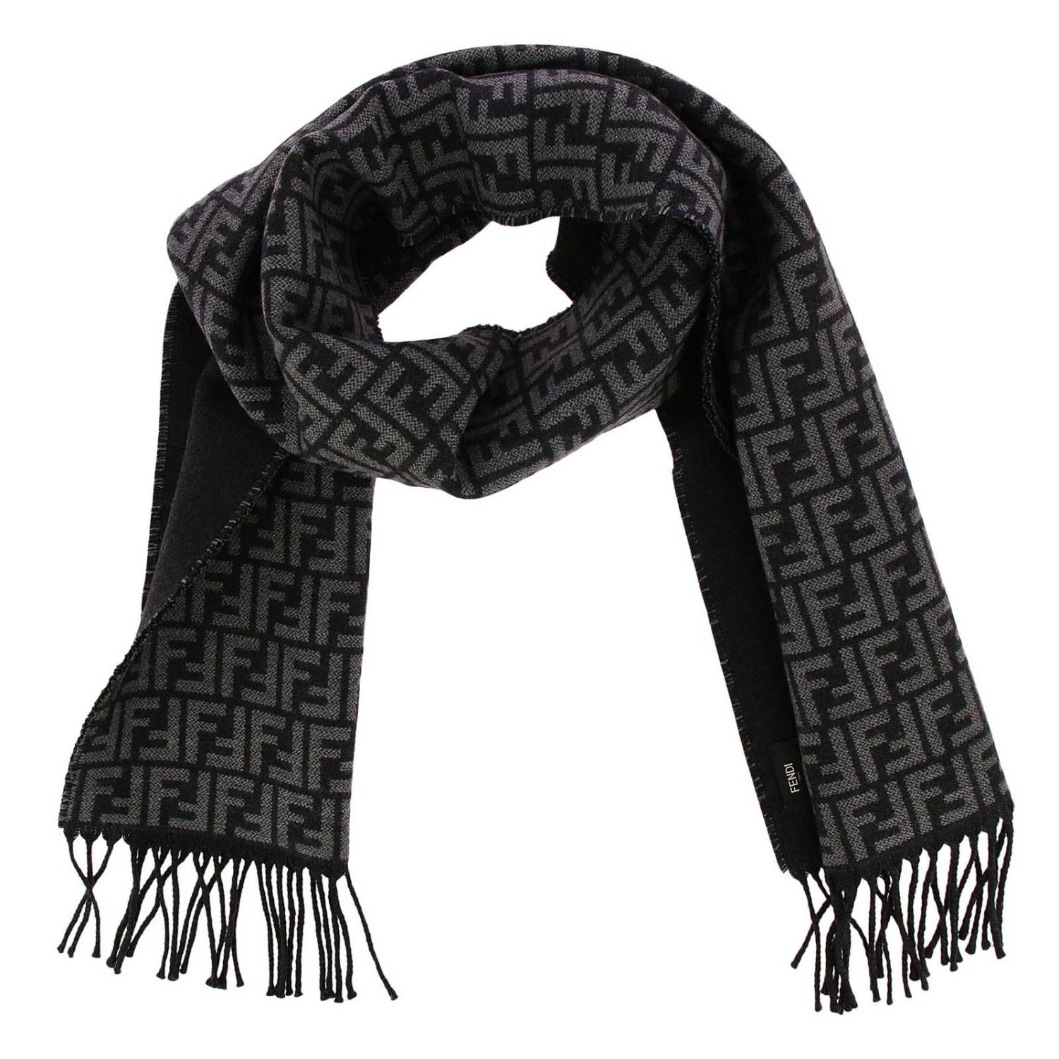 fendi black scarf