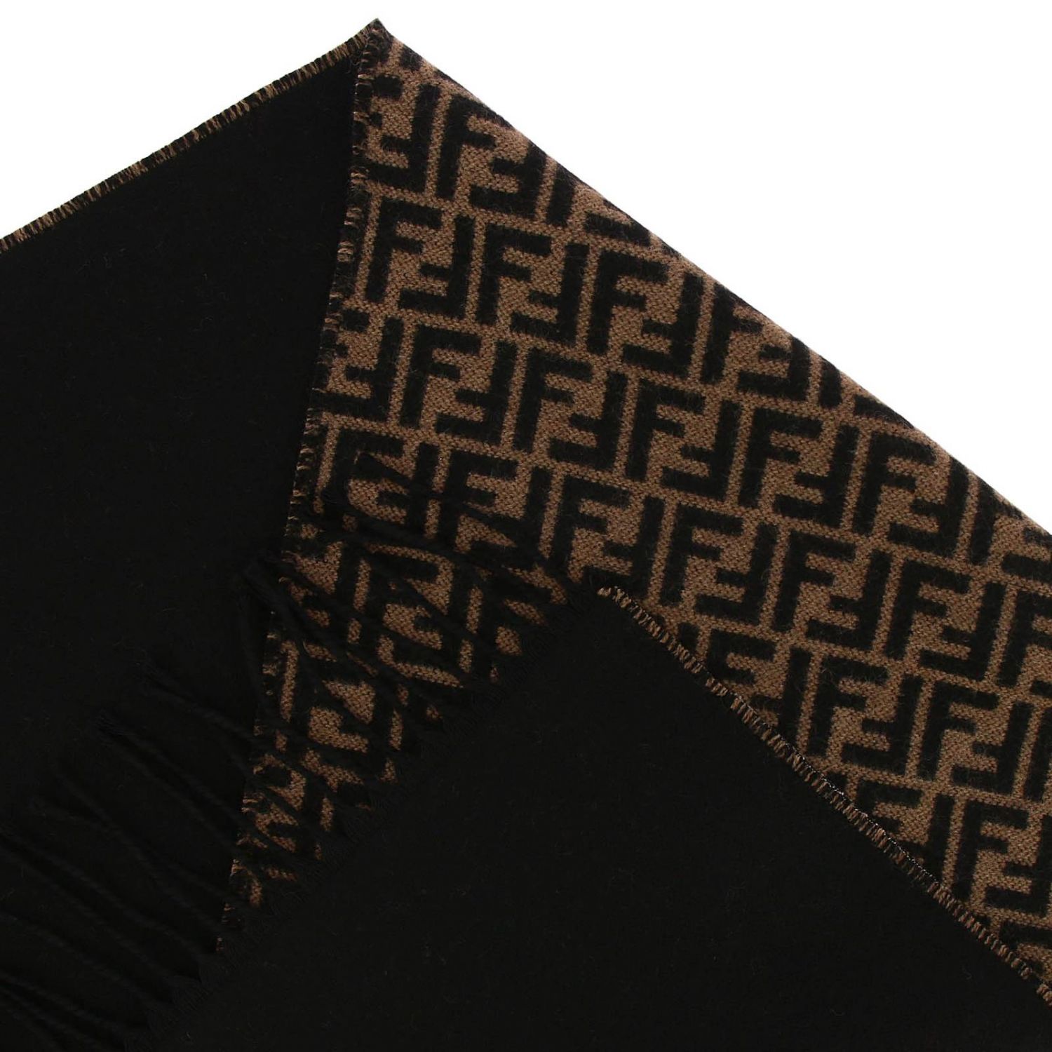 black and brown fendi scarf