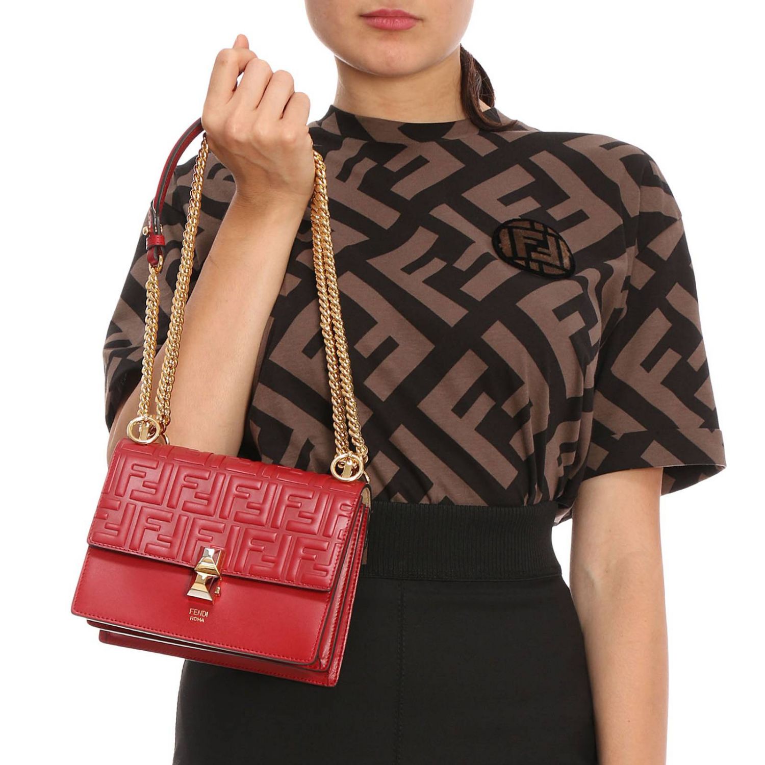 fendi roma red bag