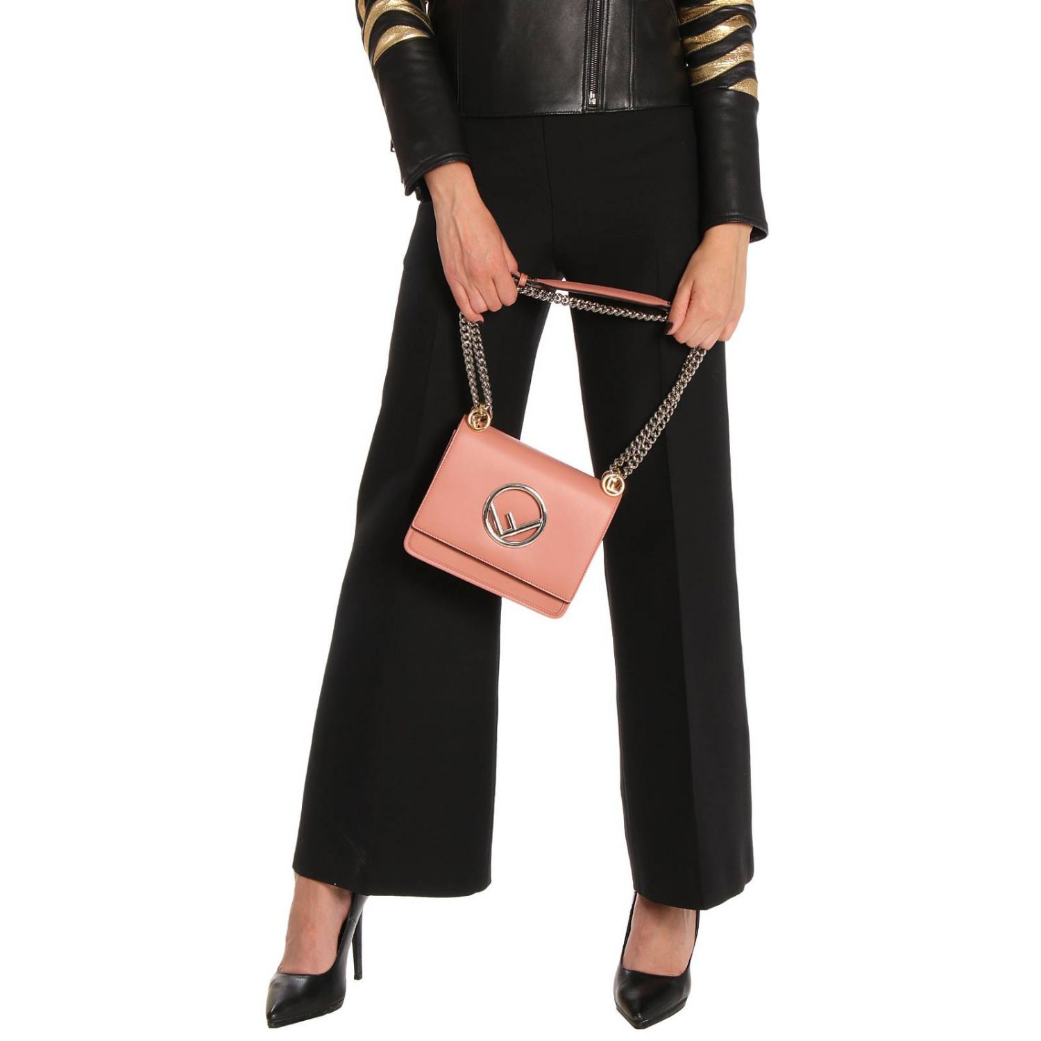 FENDI: Shoulder bag women - Pink | Mini Bag Fendi 8BT286 A3QX GIGLIO.COM