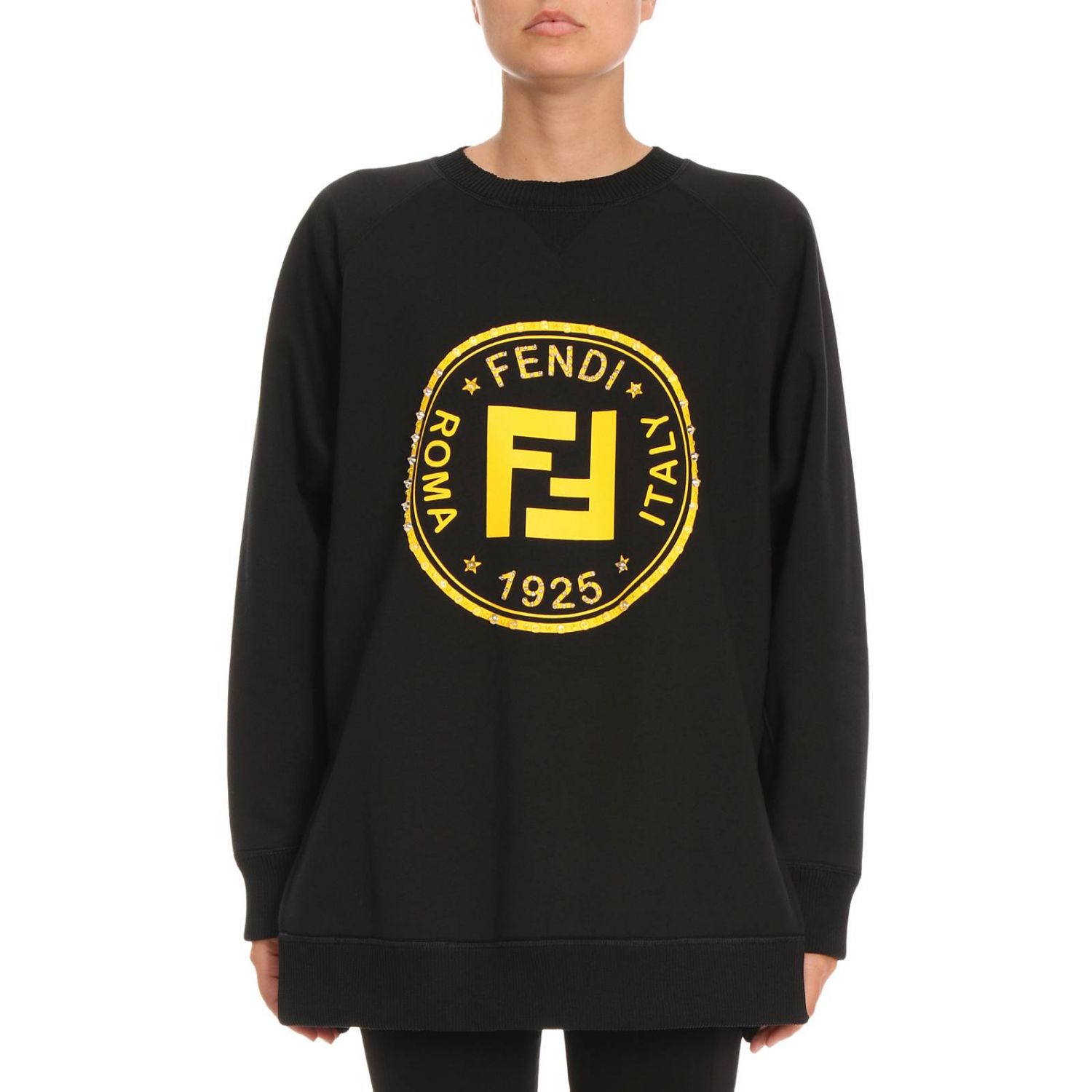 Sweater women Fendi | Sweatshirt Fendi Women Black | Sweatshirt Fendi ...