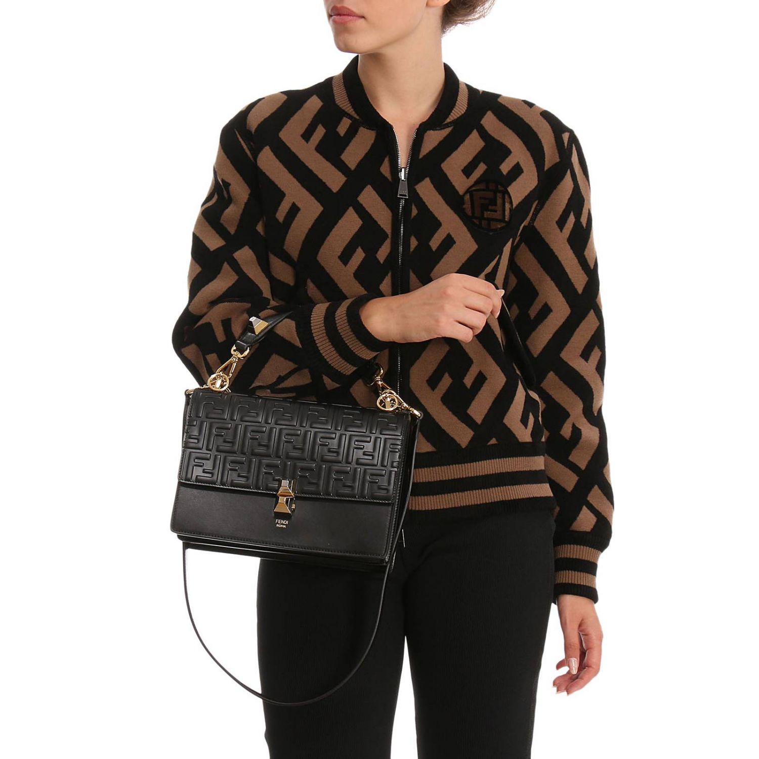 FENDI Shoulder bag women Crossbody Bags Fendi Women Black