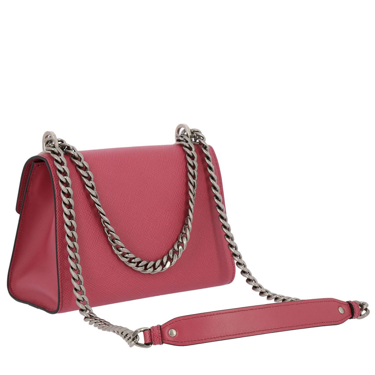 prada saffiano mini bag pink