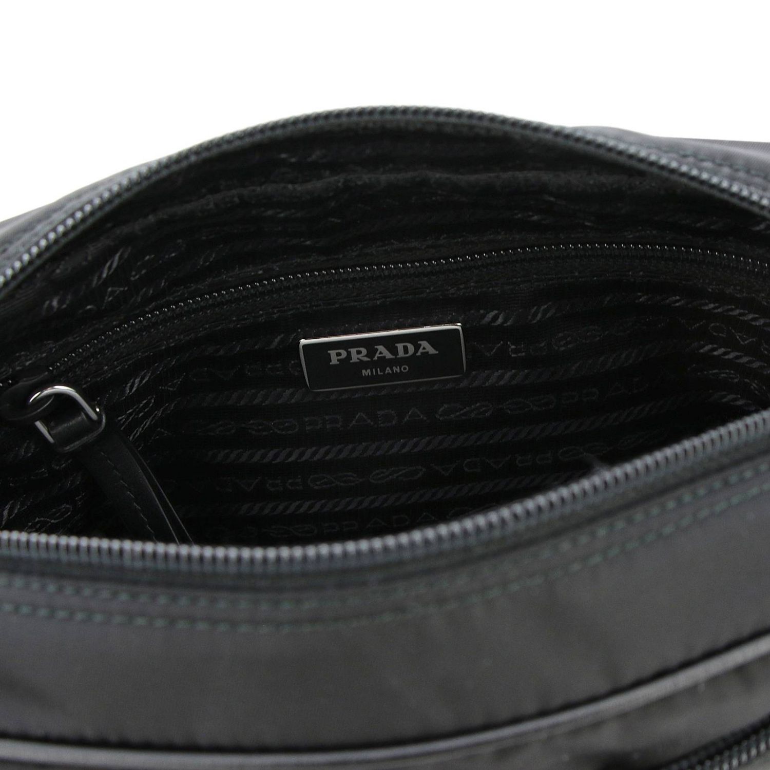PRADA: Camera bag in nylon and leather with maxi applications by | Mini ...
