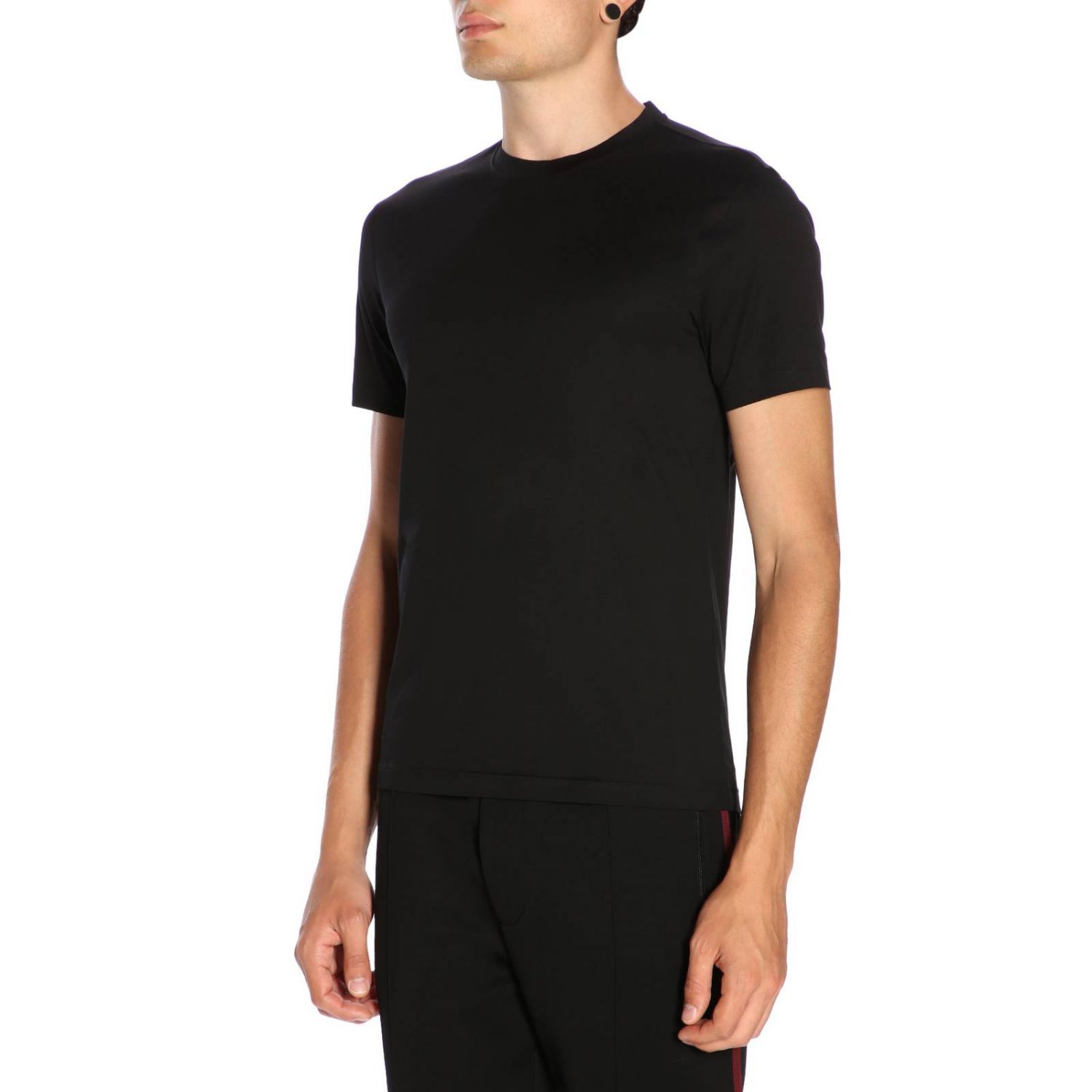 PRADA Tshirt a maniche corte in cotone stretch basic TShirt Prada