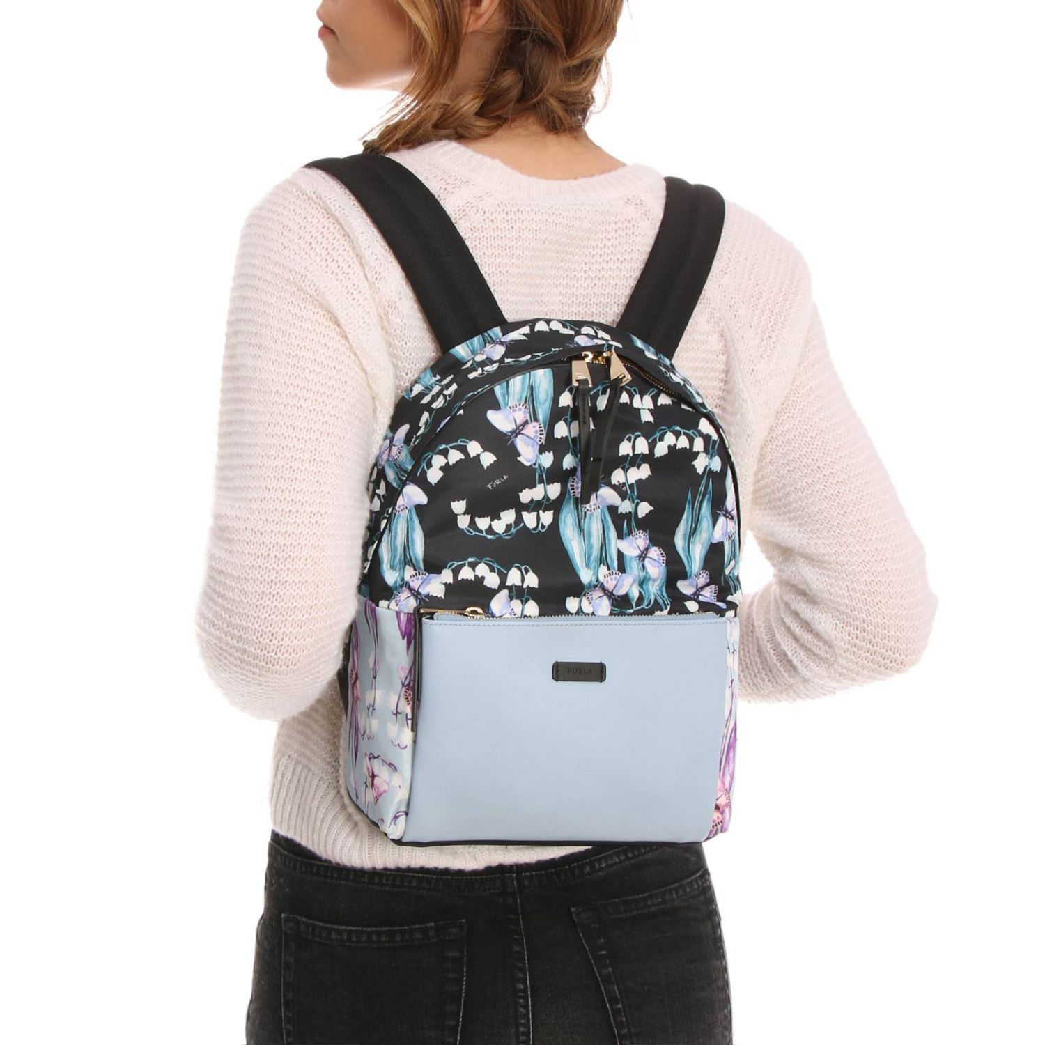 Furla Outlet: Shoulder bag women | Backpack Furla Women Blue | Backpack ...