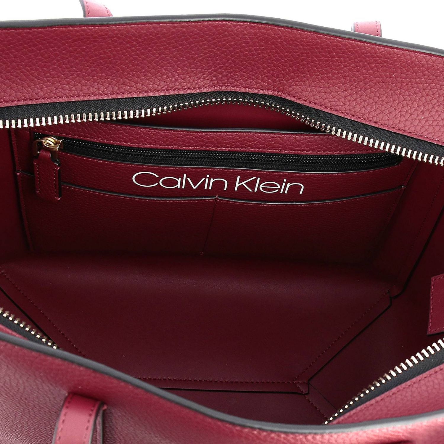 burgundy calvin klein purse