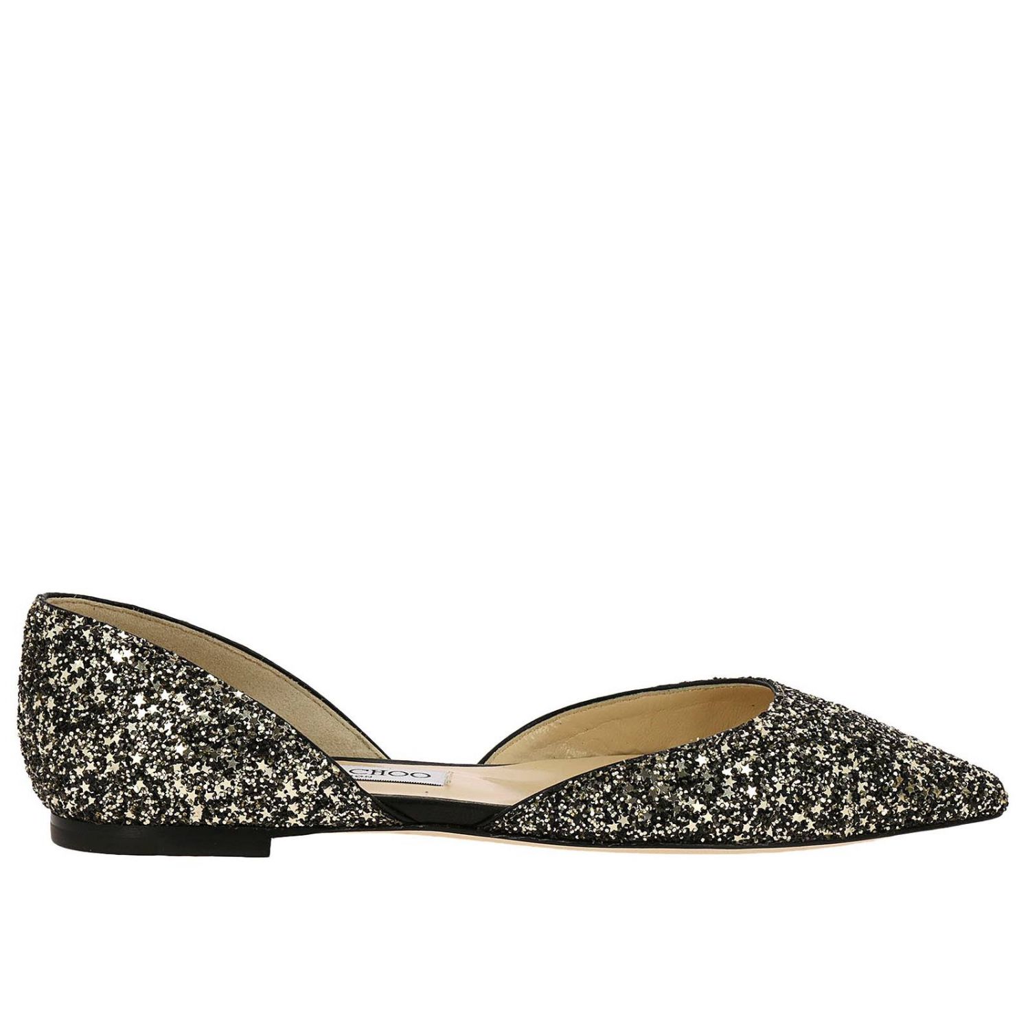 Jimmy Choo Outlet Shoes women Ballet Pumps Jimmy Choo Women Gold