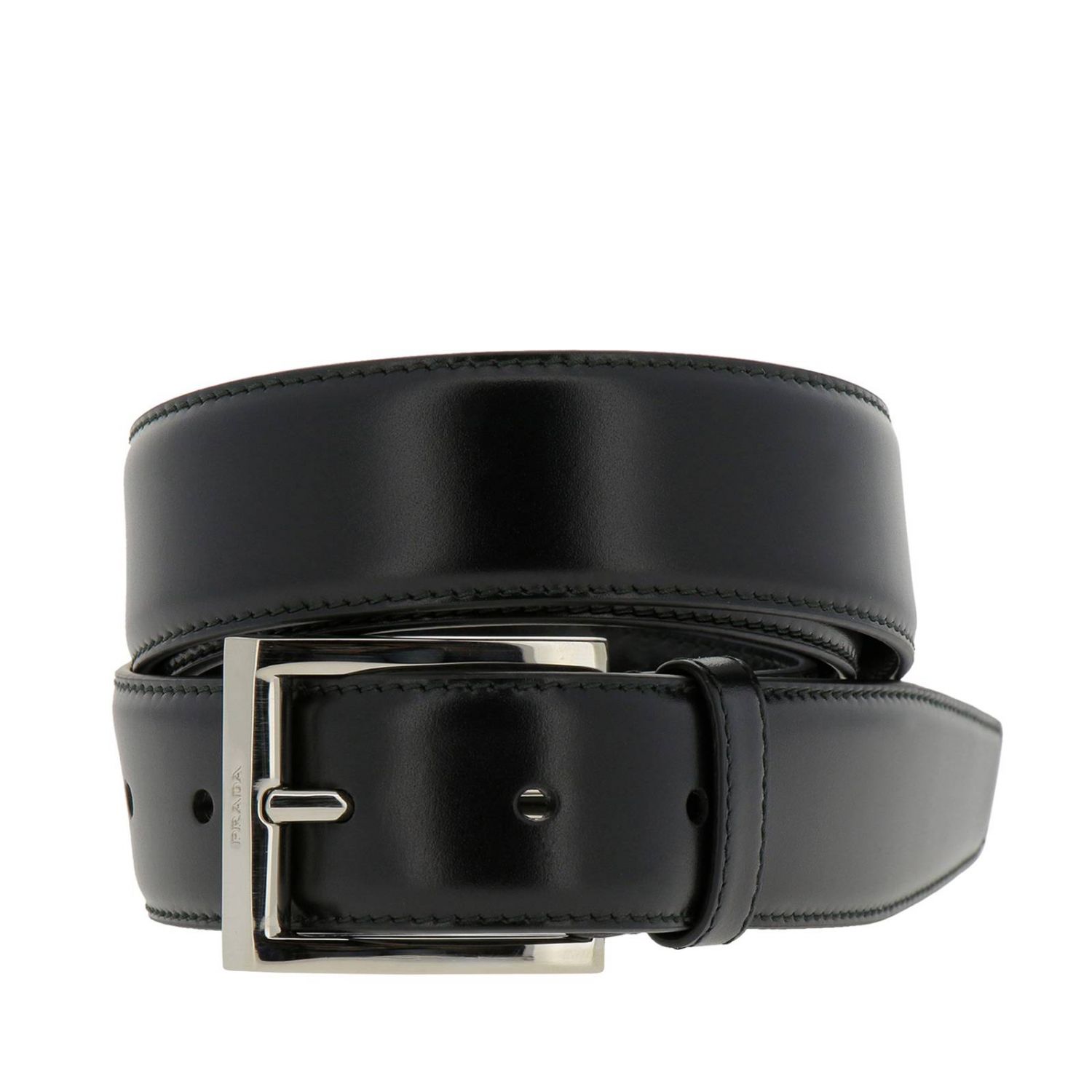 PRADA: Belt men | Belt Prada Men Black | Belt Prada 2CC009 X72 GIGLIO.COM