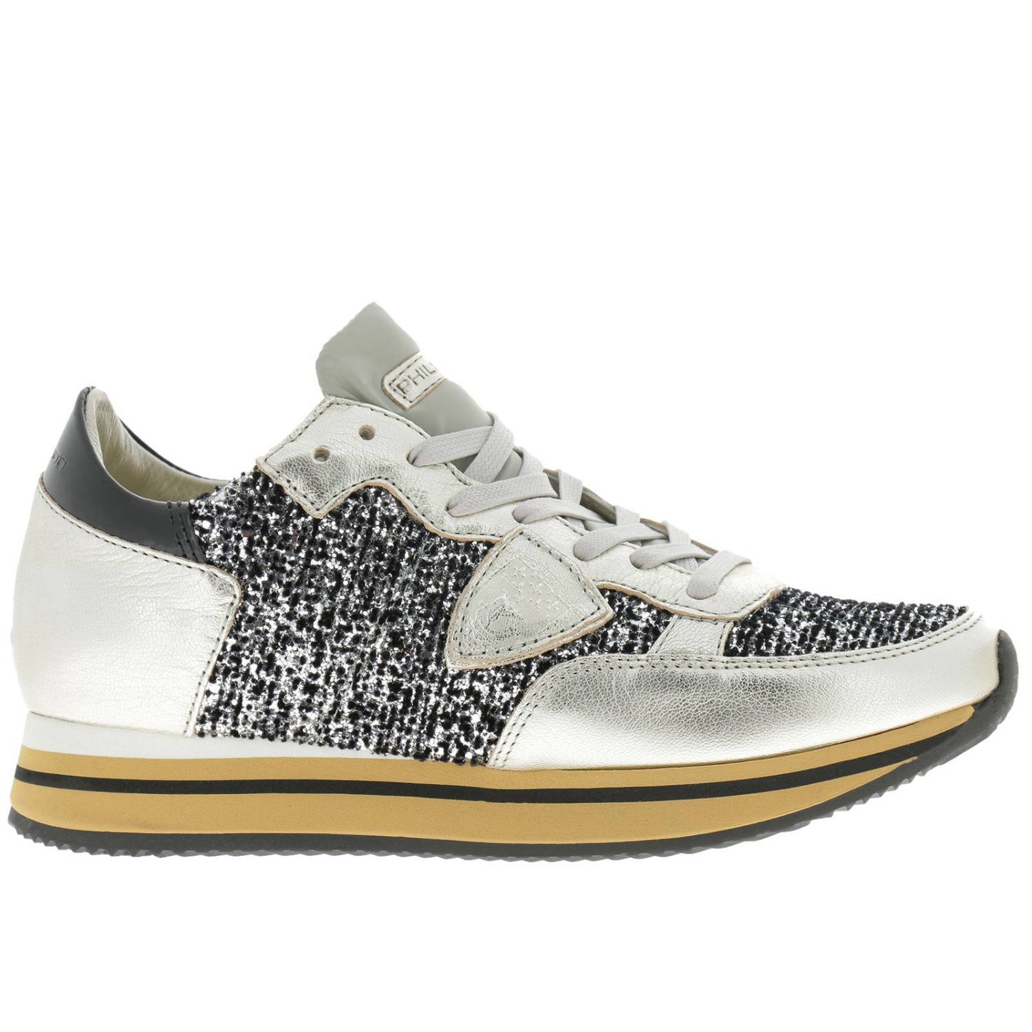 Philippe Model Outlet: sneakers for woman - Silver | Philippe Model ...