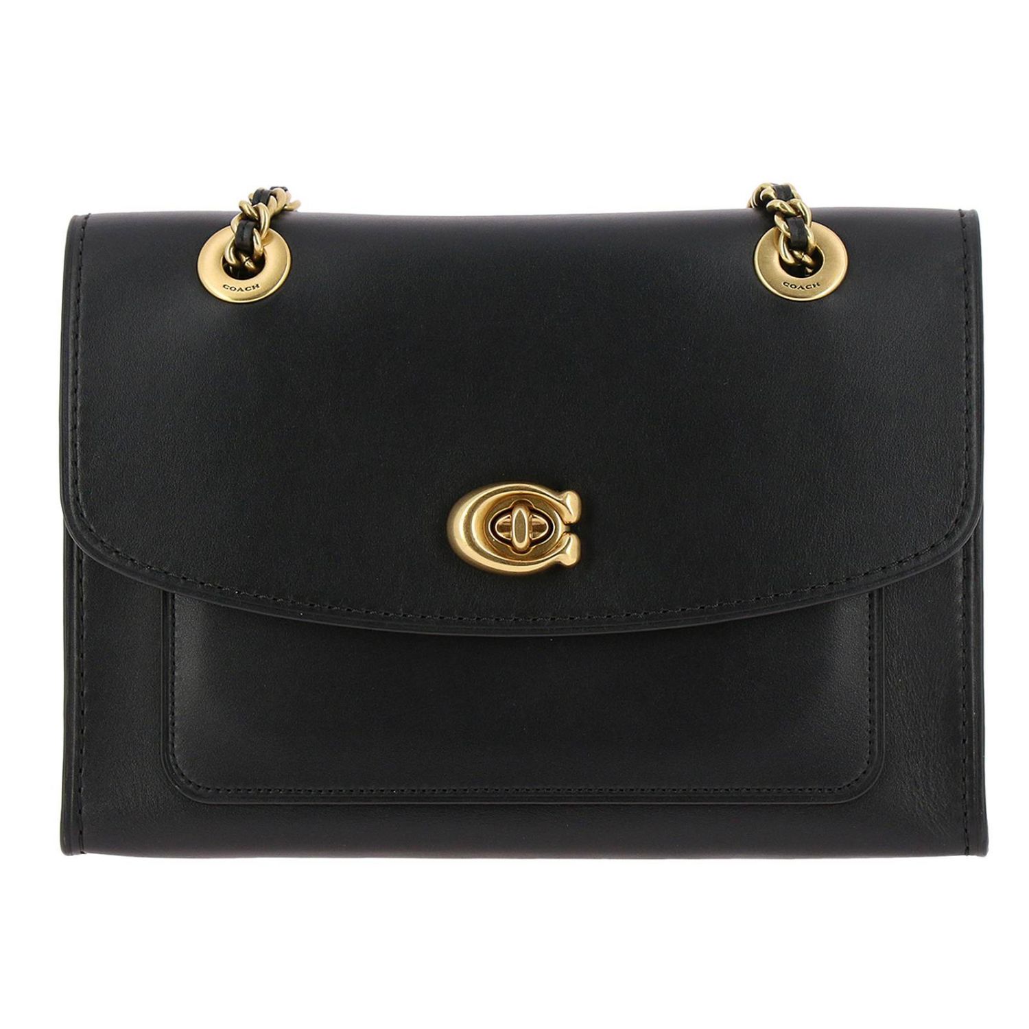 coach small shoulder bag black