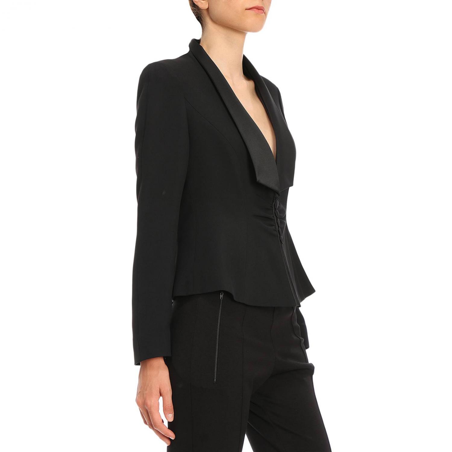 Emporio Armani Outlet blazer for women Black Emporio Armani blazer