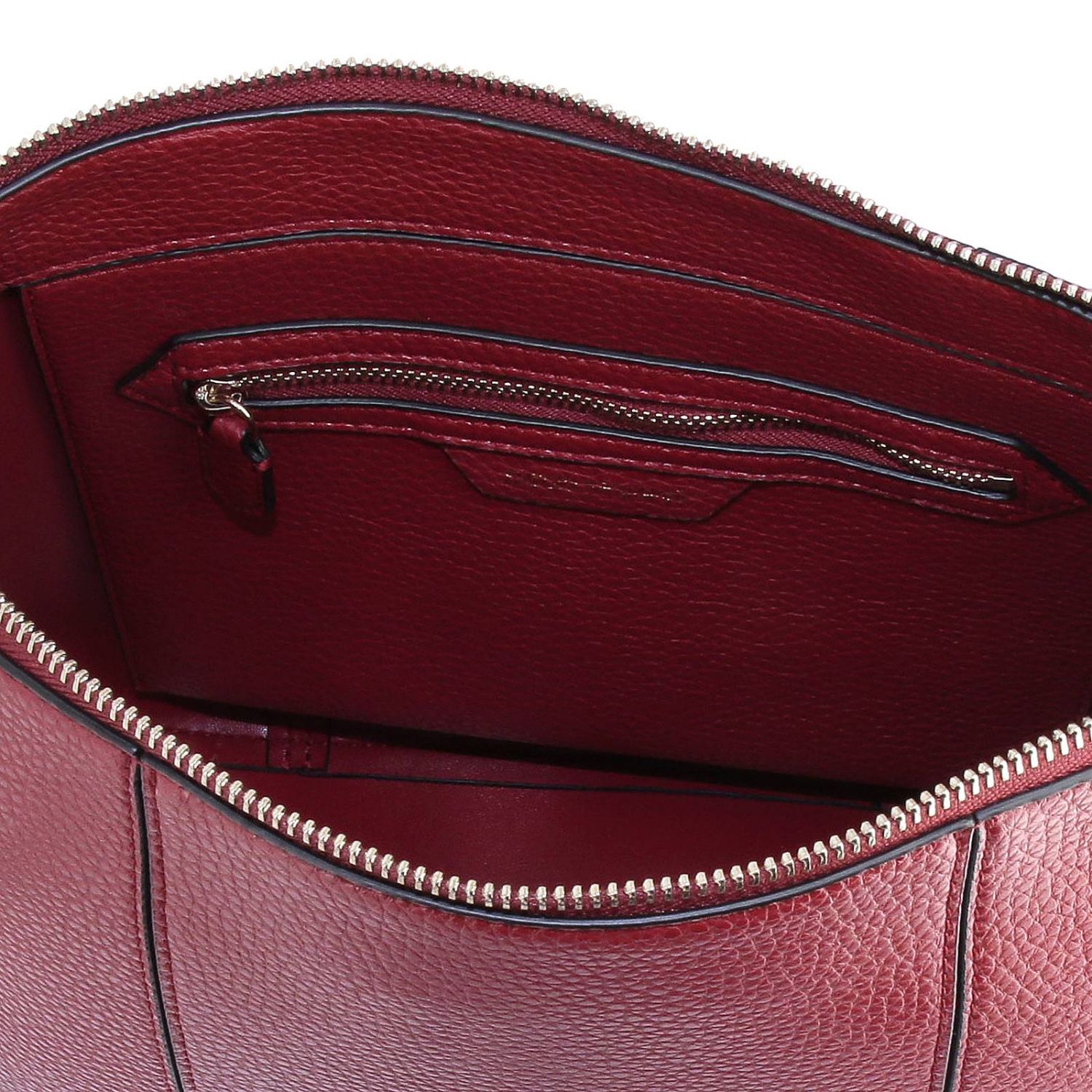 burgundy leather shoulder bag