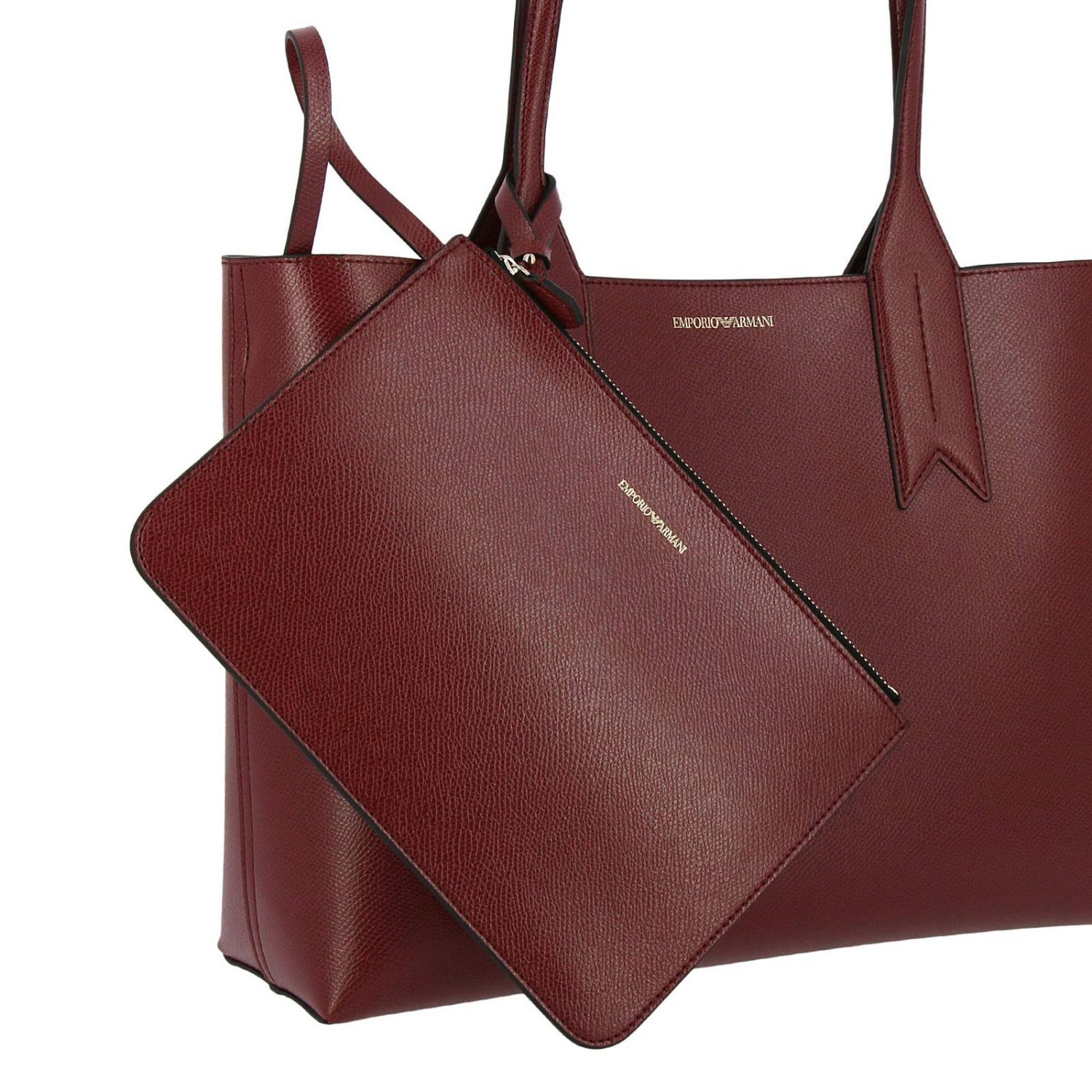 burgundy armani bag