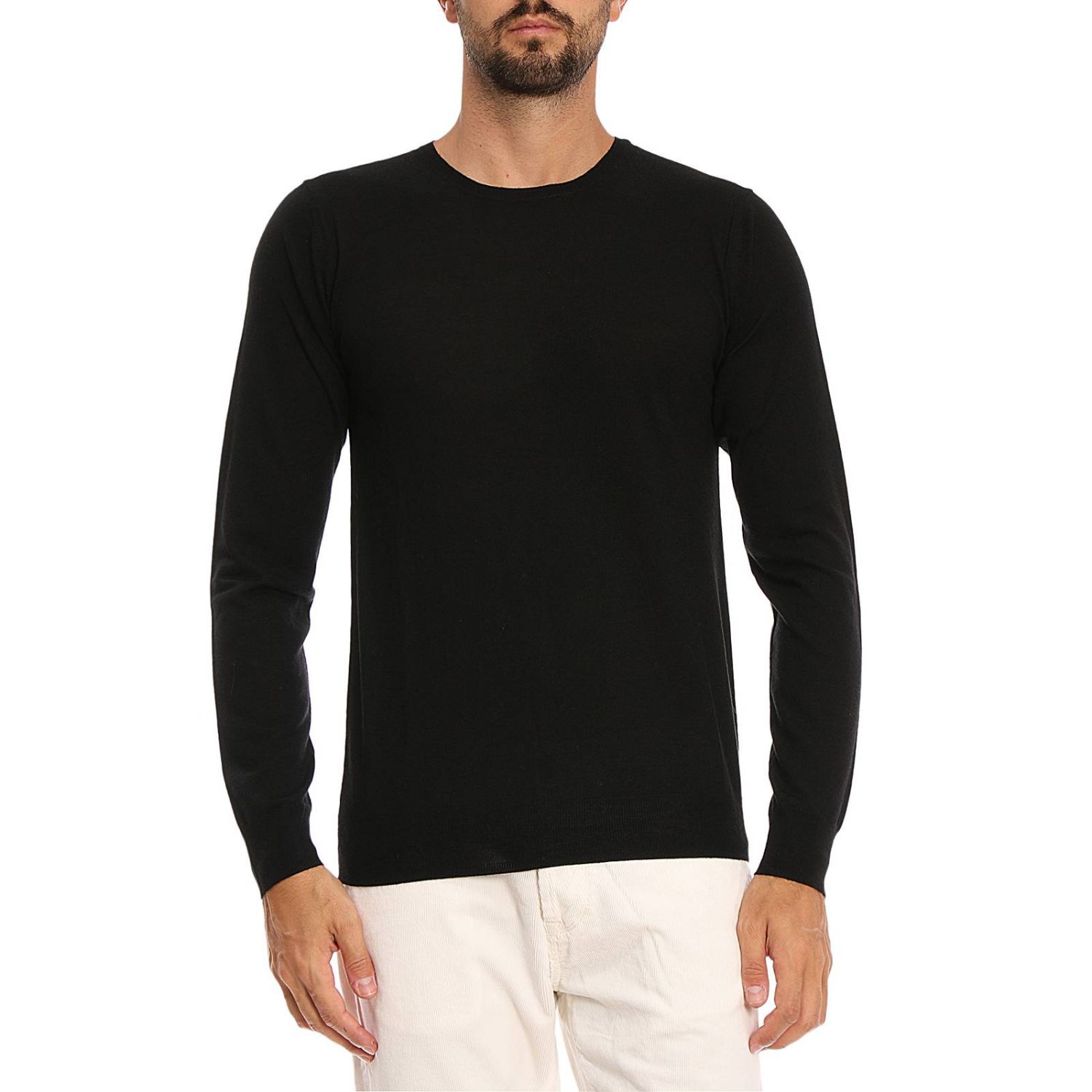 Paolo Pecora Outlet: Sweater men | Sweater Paolo Pecora Men Black ...