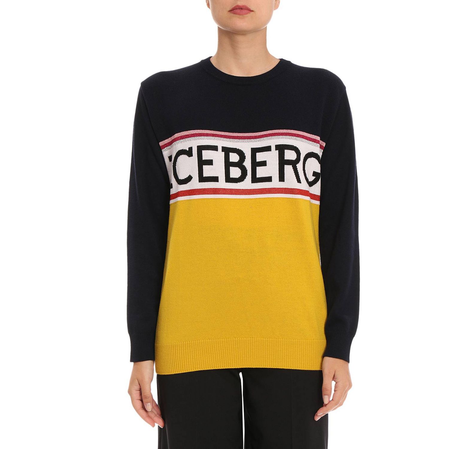 Iceberg Outlet: Sweater women - Yellow | Sweater Iceberg A004 7010 ...