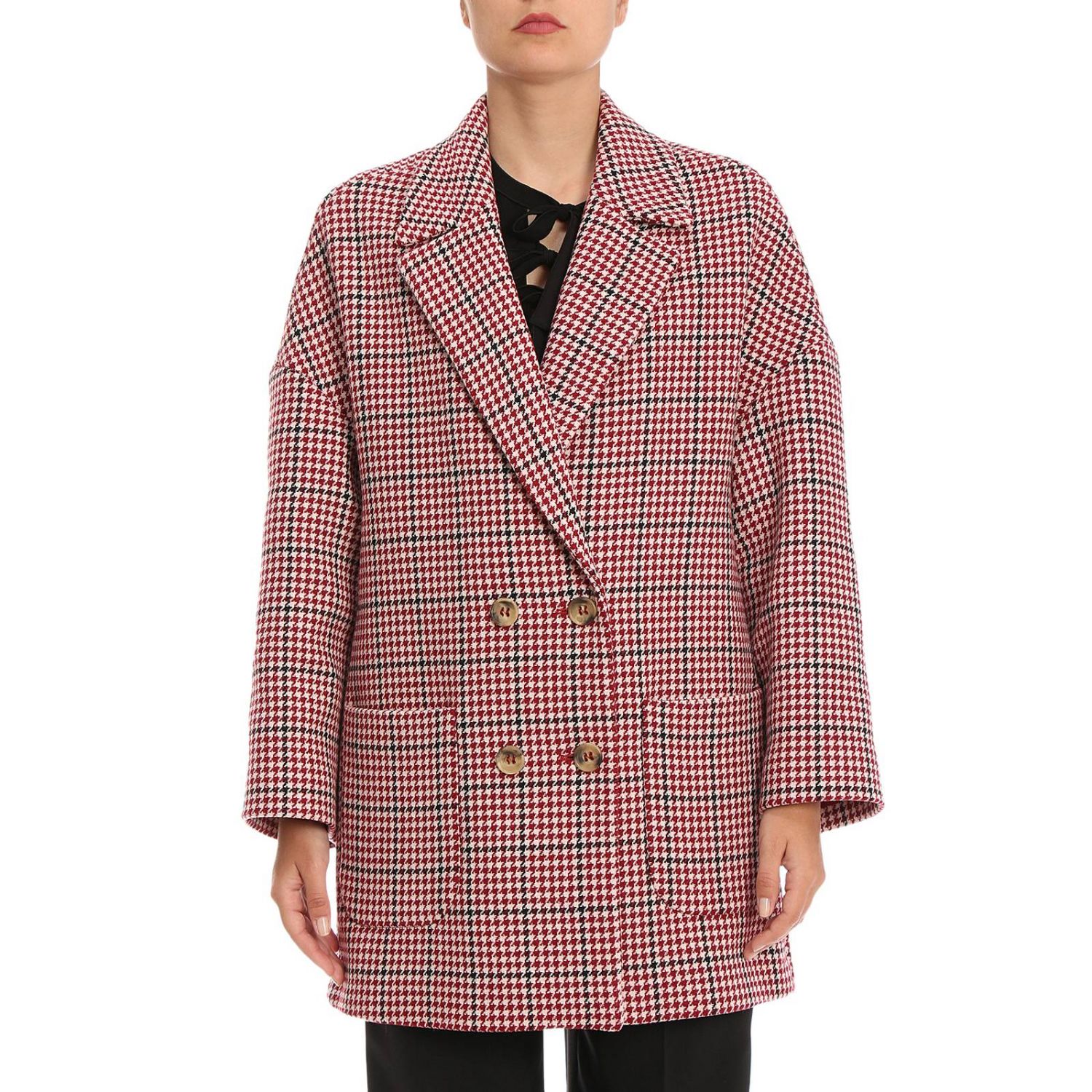 Red Valentino Outlet: Coat women | Coat Red Valentino Women Red | Coat ...