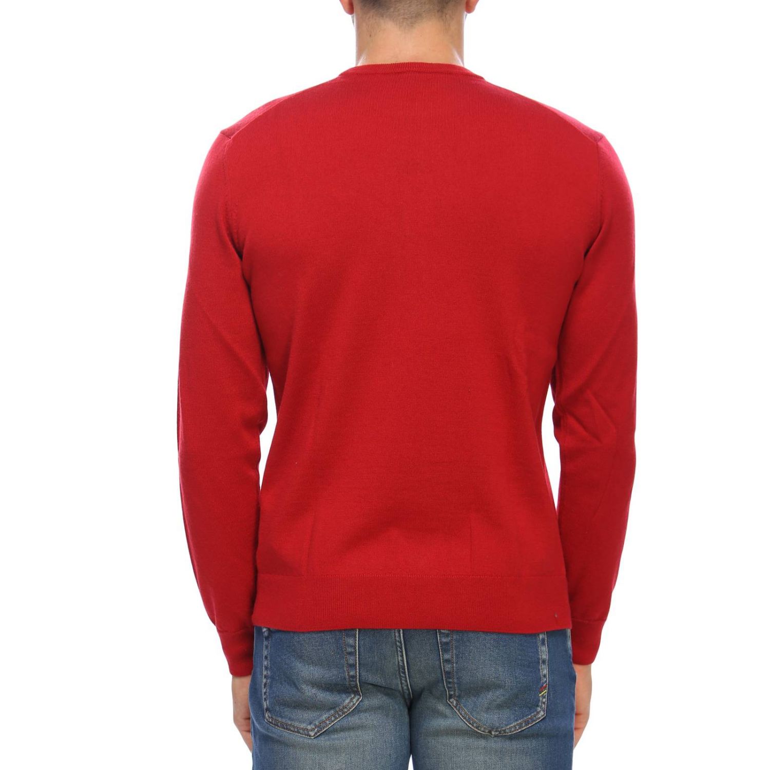 Emporio Armani Outlet: Sweater men | Sweater Emporio Armani Men Red