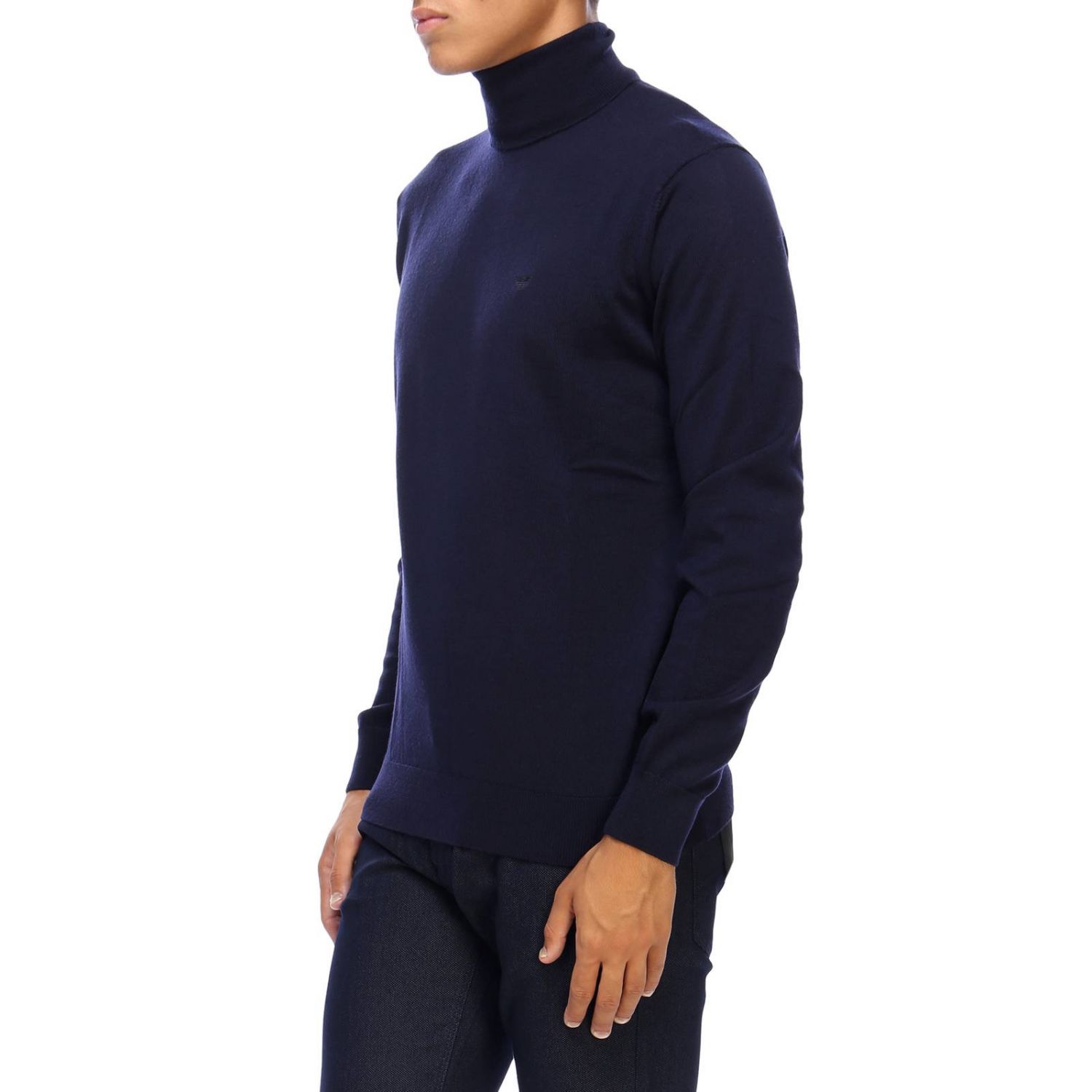 blue armani jumper
