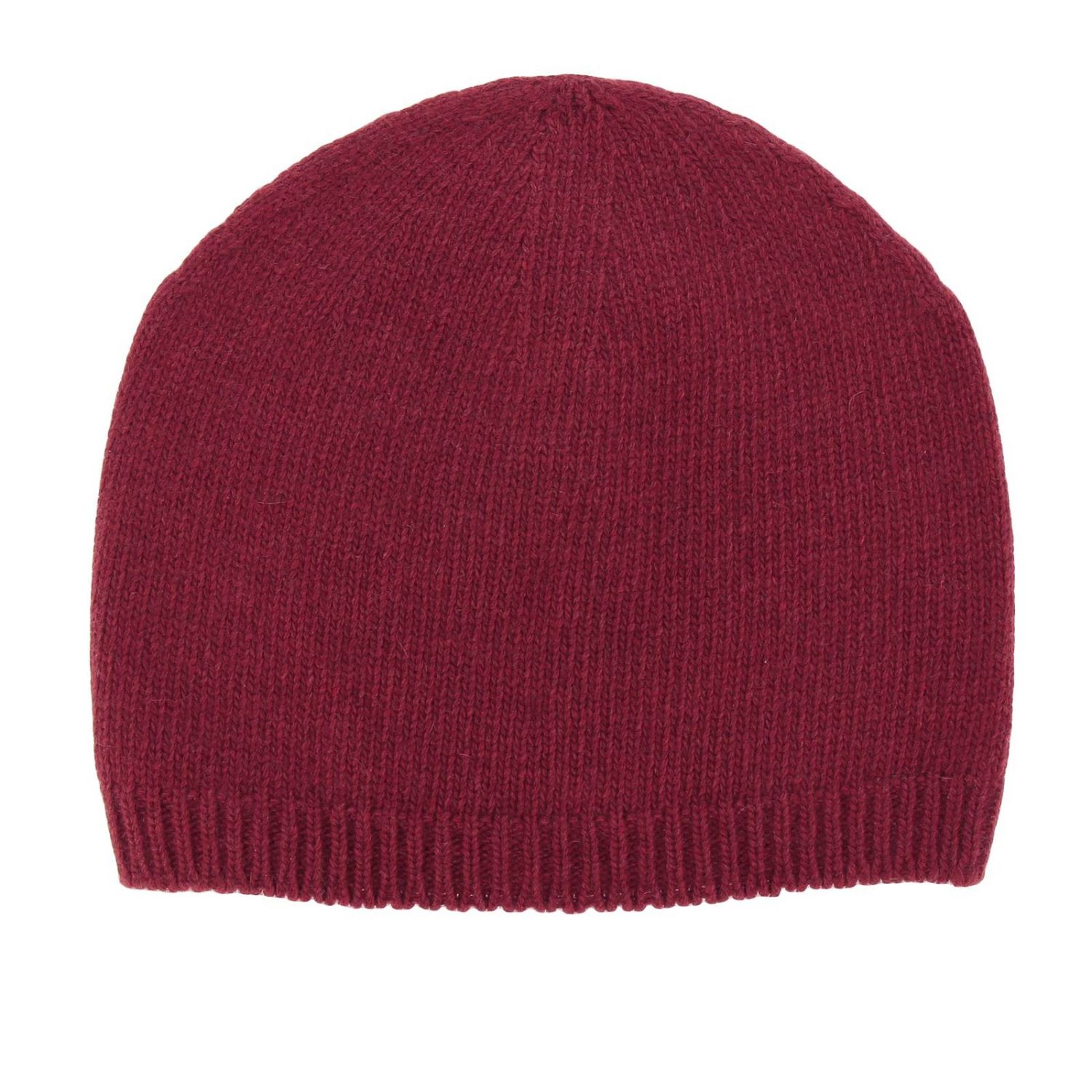 Emporio Armani Outlet: Cappello a berretto in pura lana con logo aquila -  Rosso | Cappello Emporio Armani 8N1452 1MA8Z GIGLIO.COM