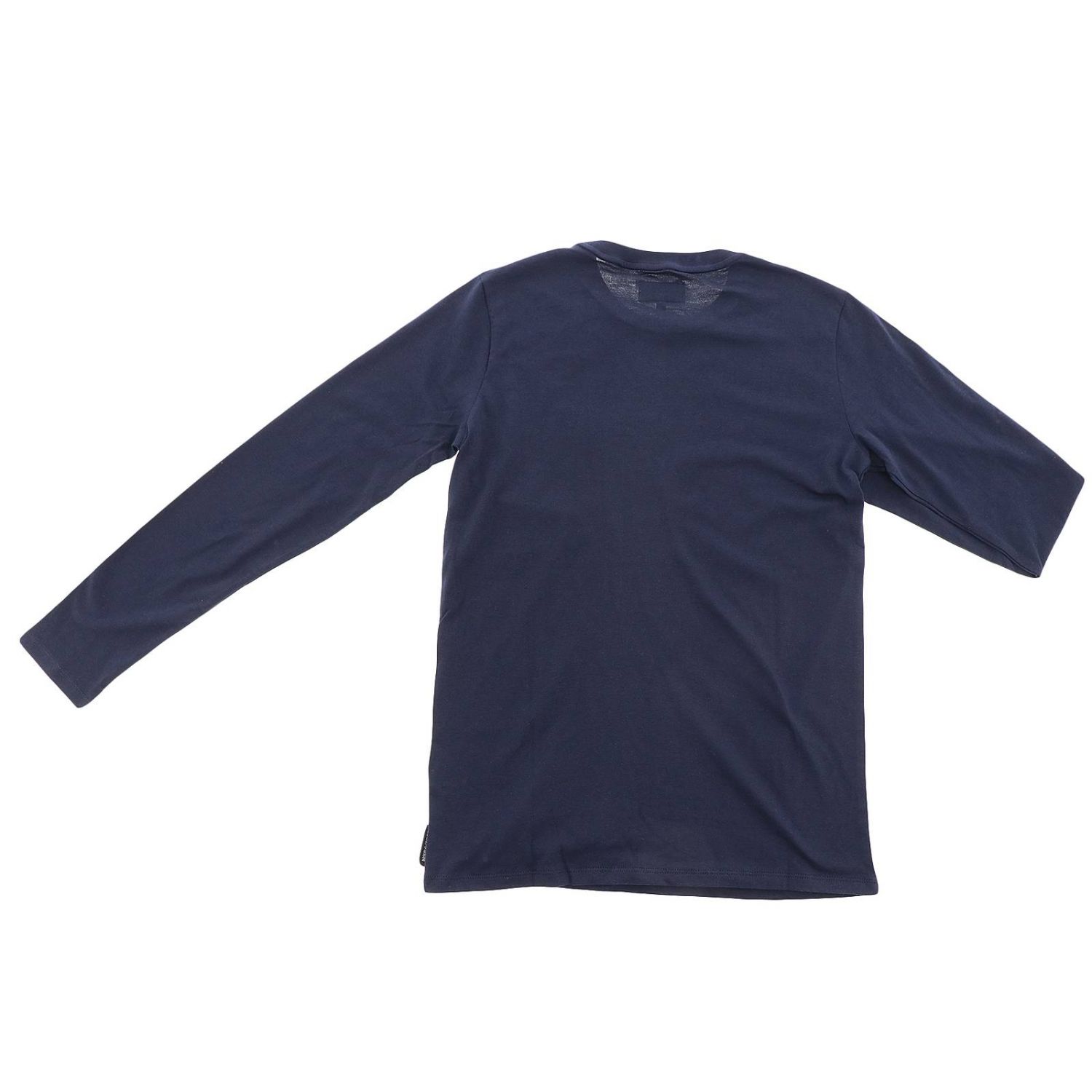 T-shirt Emporio Armani: T-shirt a maniche lunghe con maxi stampa aquila by Armani blue 2