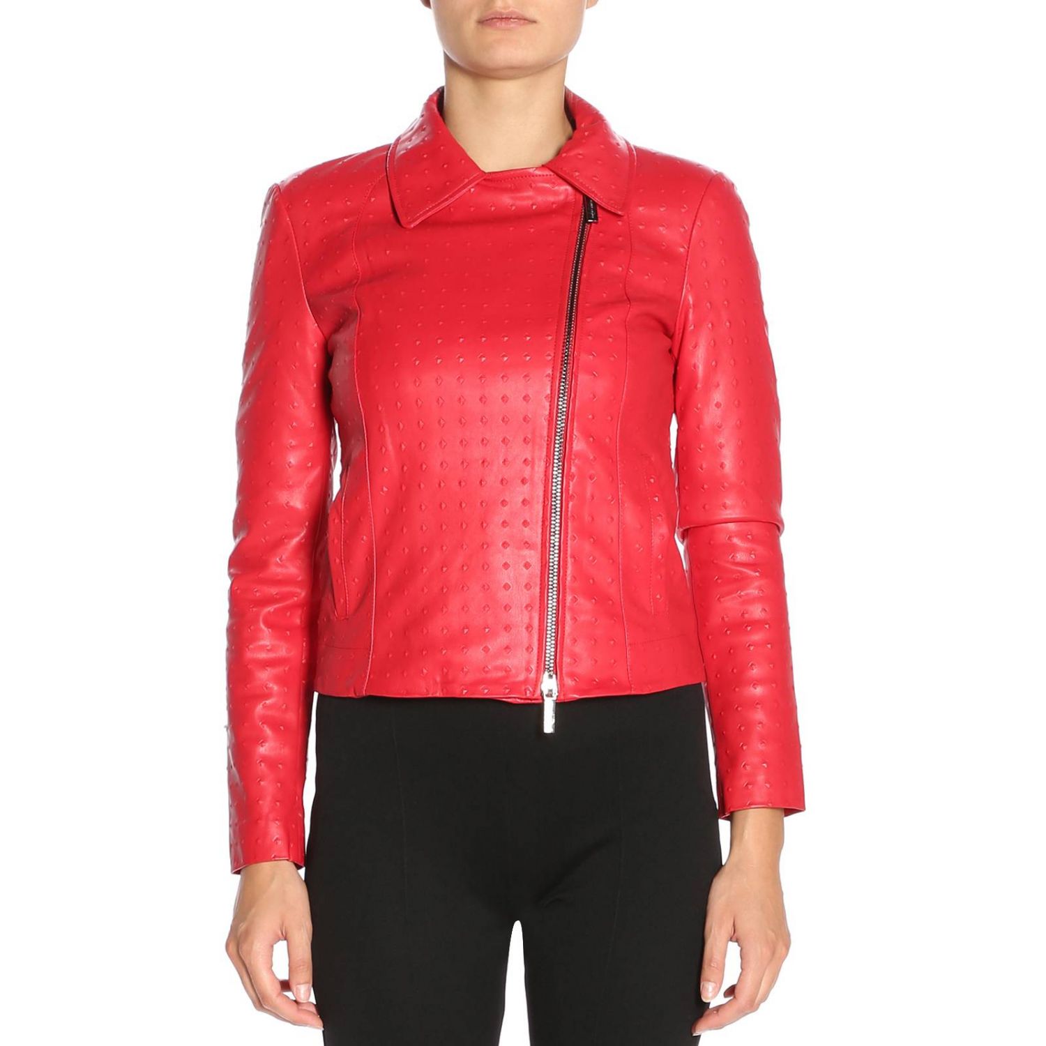 red armani exchange jacket