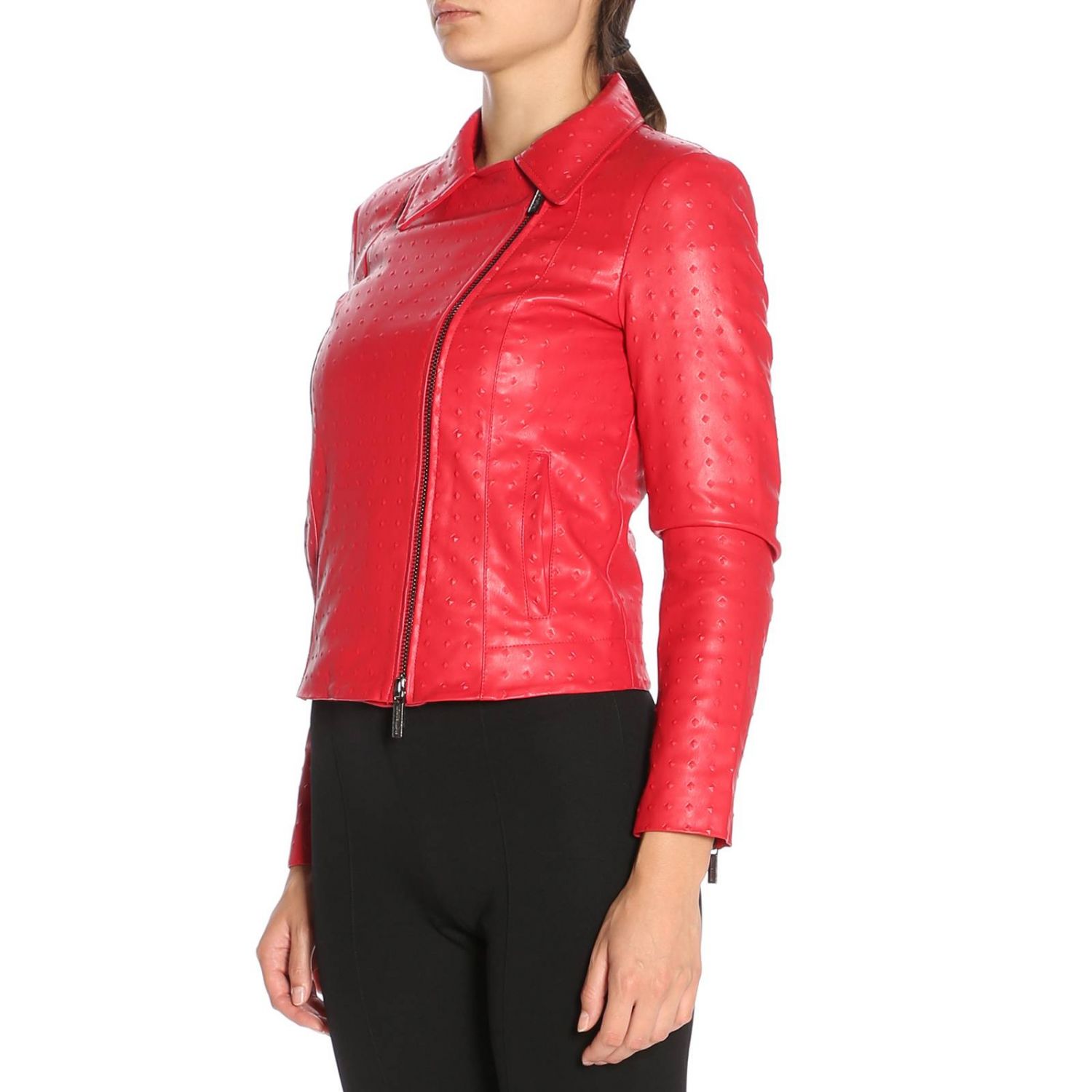 armani red jacket womens