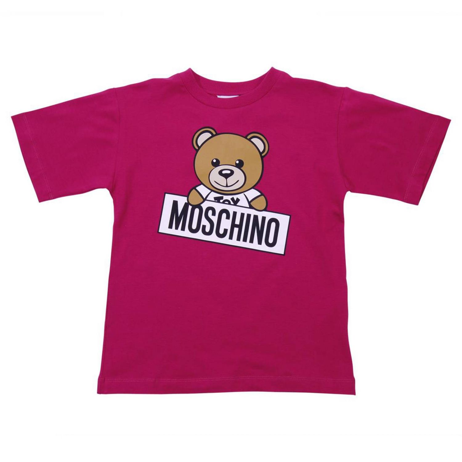 Moschino Kid Outlet: T-shirt kids | T-Shirt Moschino Kid Kids Fuchsia ...