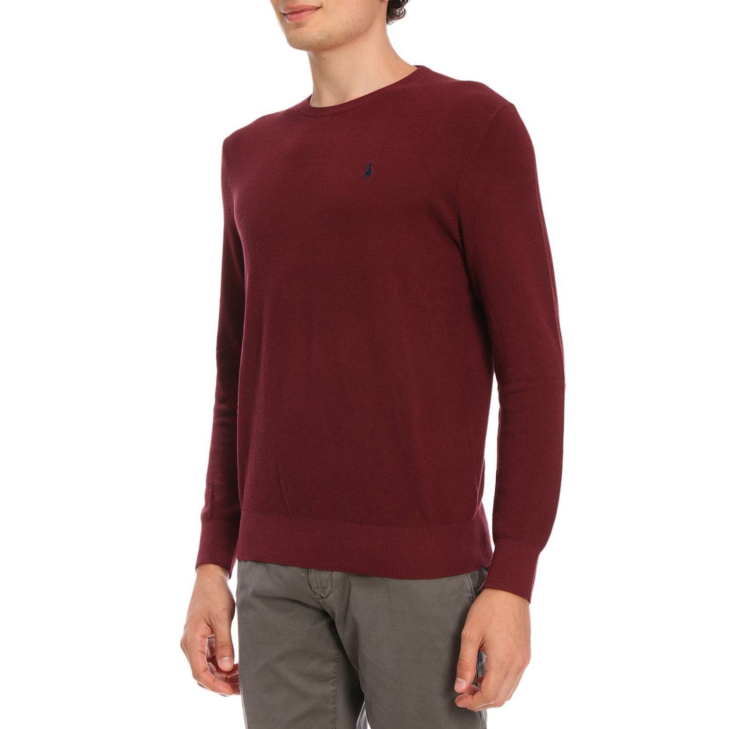 ralph lauren maroon sweater