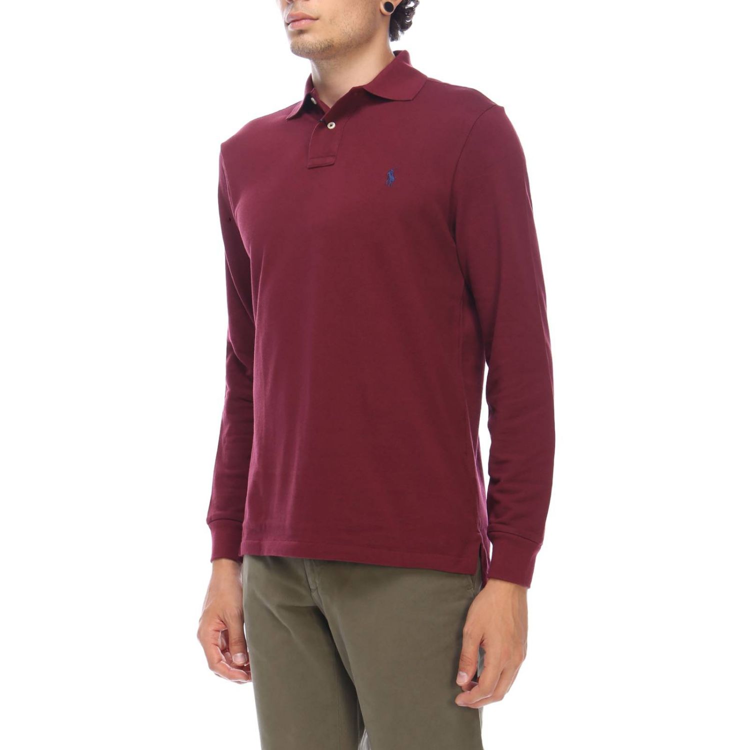mens burgundy ralph lauren shirt