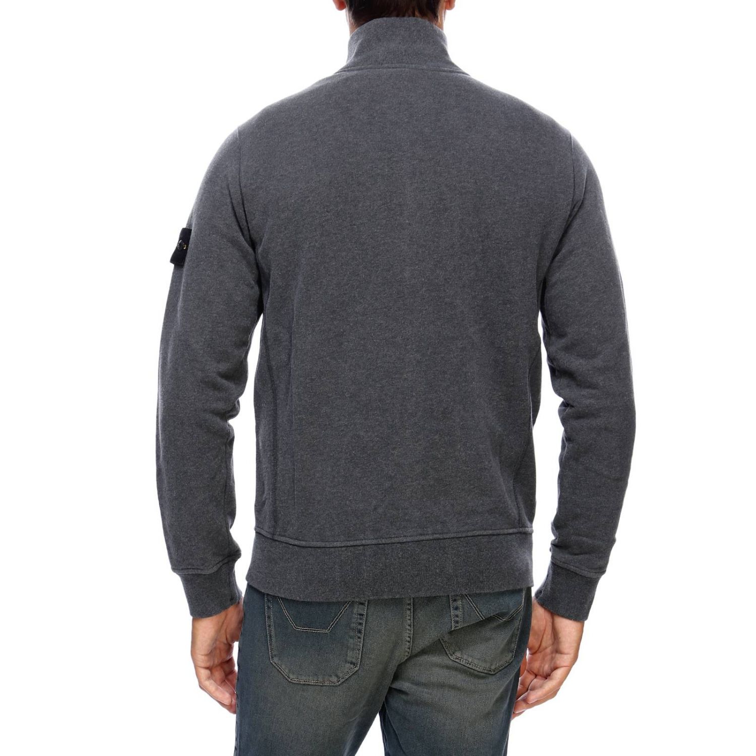 Stone Island Outlet: Sweater men - Smoke Grey | Sweatshirt Stone Island ...