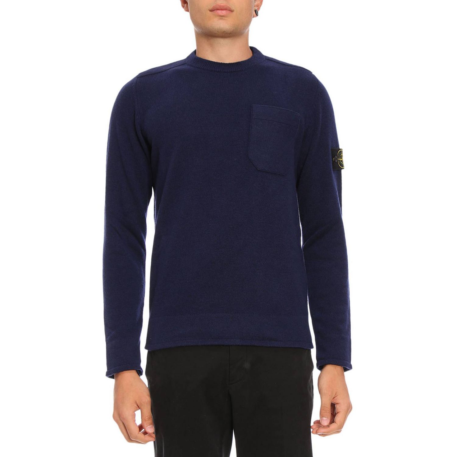 stone island jumper navy