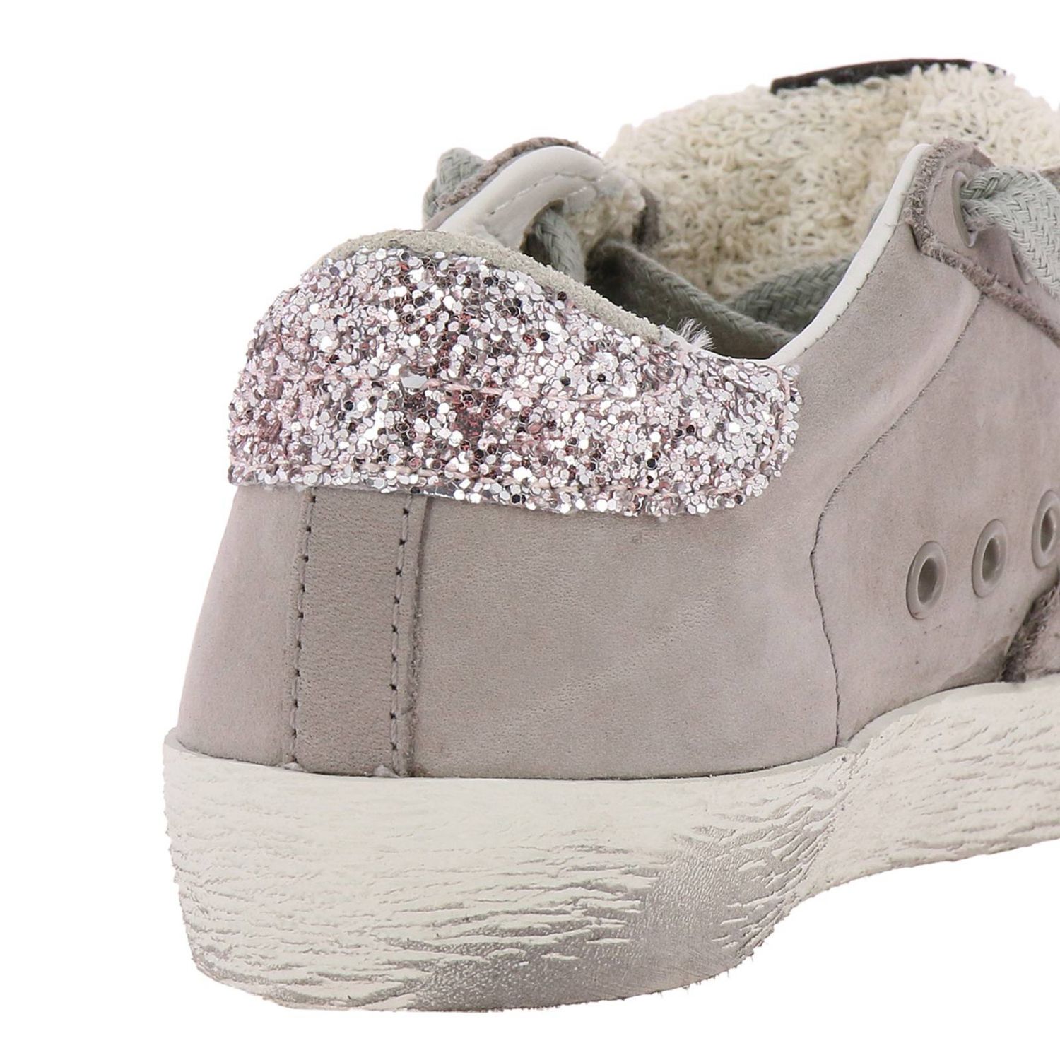 Mytheresa Bambina Scarpe Sneakers Sneakers con glitter Sneakers in pelle con glitter 
