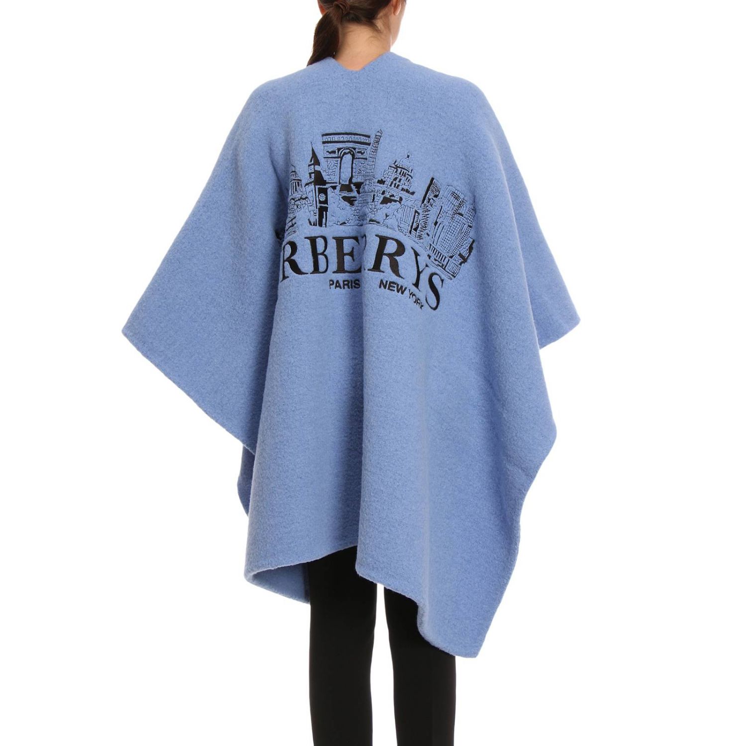 burberry logo cape