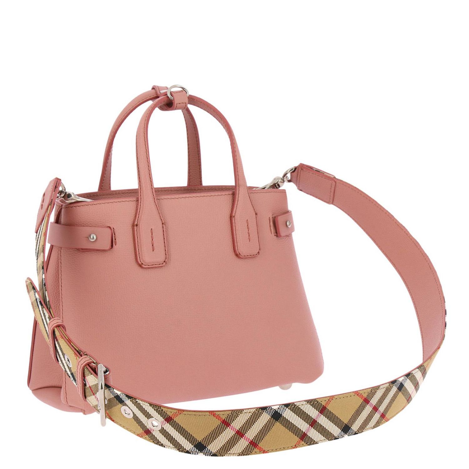 Burberry Outlet: Shoulder bag women | Handbag Burberry Women Pink