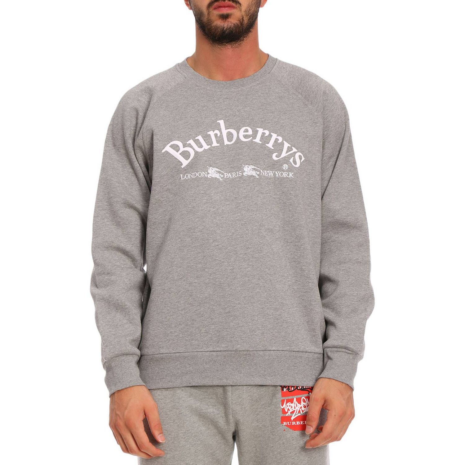 grey burberry jumper