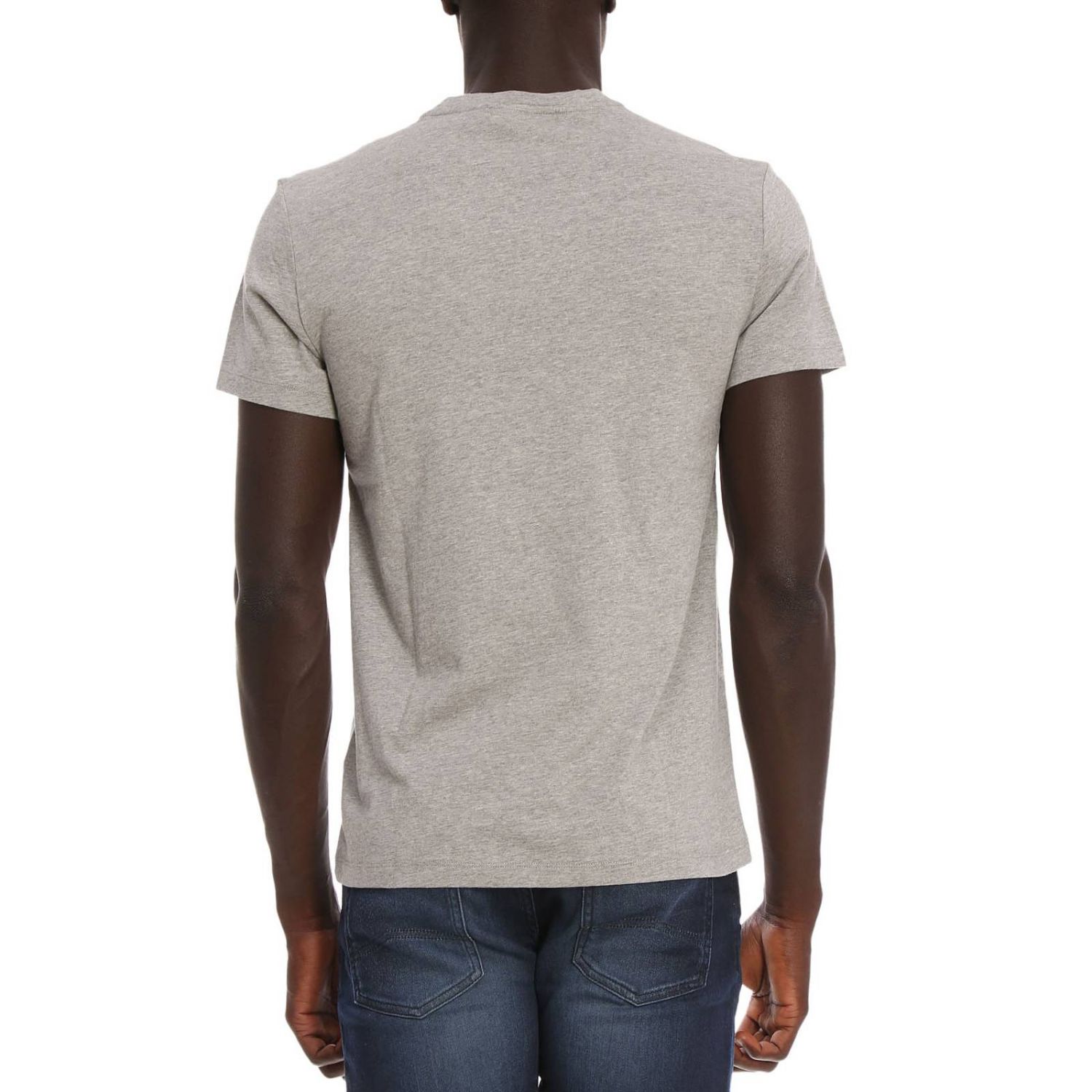 Burberry Outlet: T-shirt men | T-Shirt Burberry Men Grey | T-Shirt