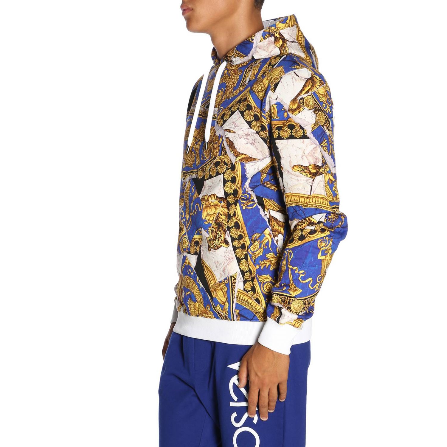 Versace Outlet: Jersey hombre - Azul Claro | Sudadera Versace A80466 ...