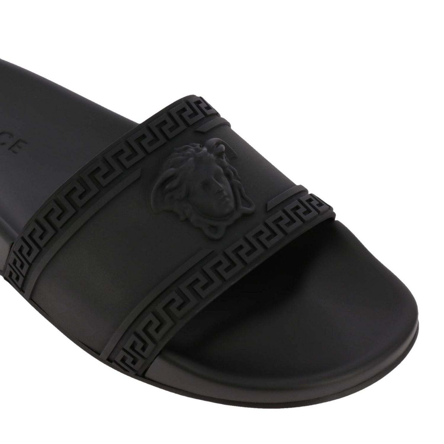 Versace Outlet: Shoes men | Sandals Versace Men Black | Sandals Versace ...
